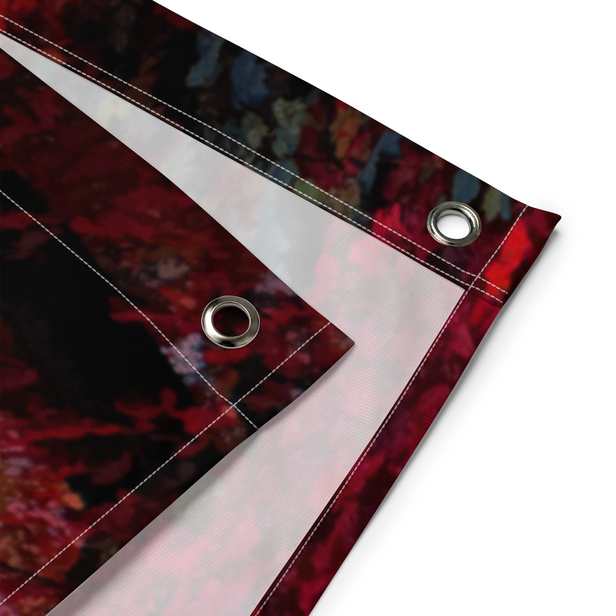 Couple Walk Painting Flag Tapestry-2