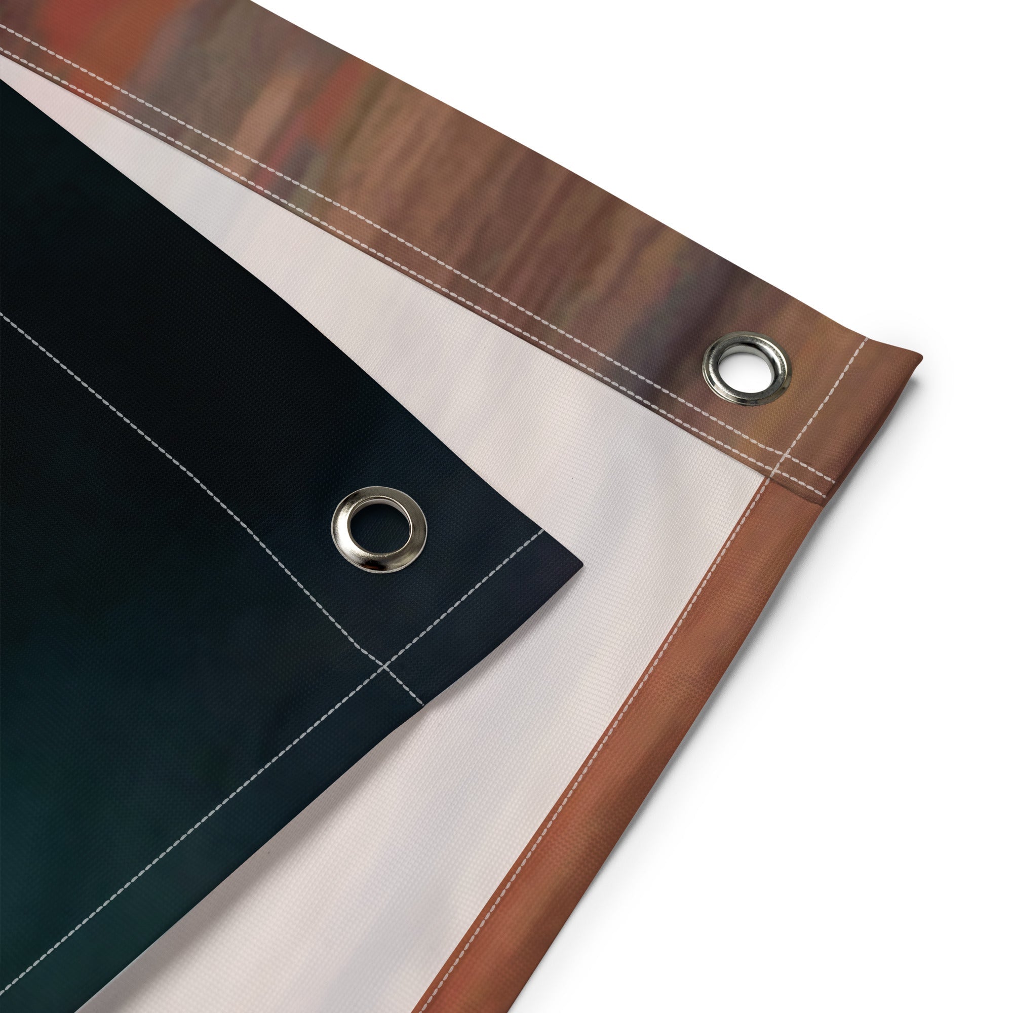 Vinatge Lighthouse Painting 2 Flag Tapestry-2