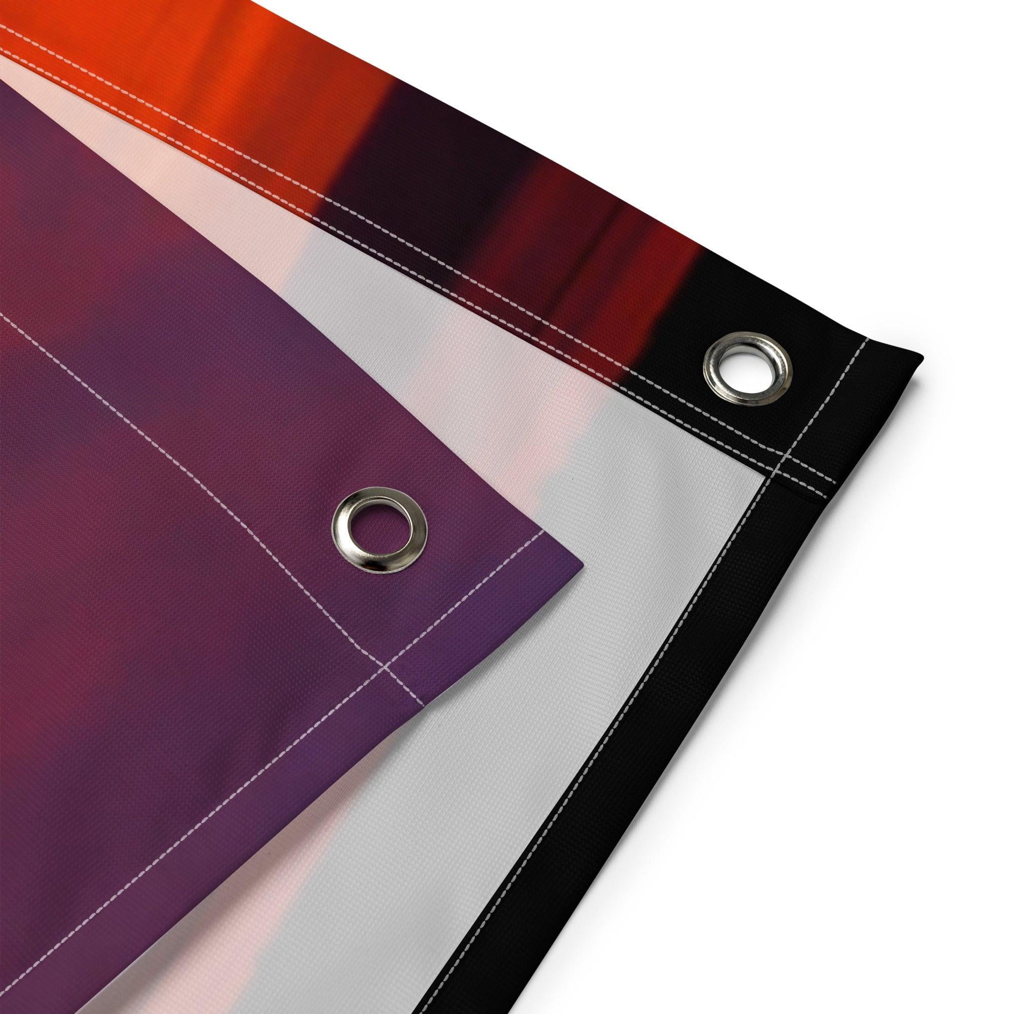 Lighthouse Sunset Painting 2 Flag Tapestry-2