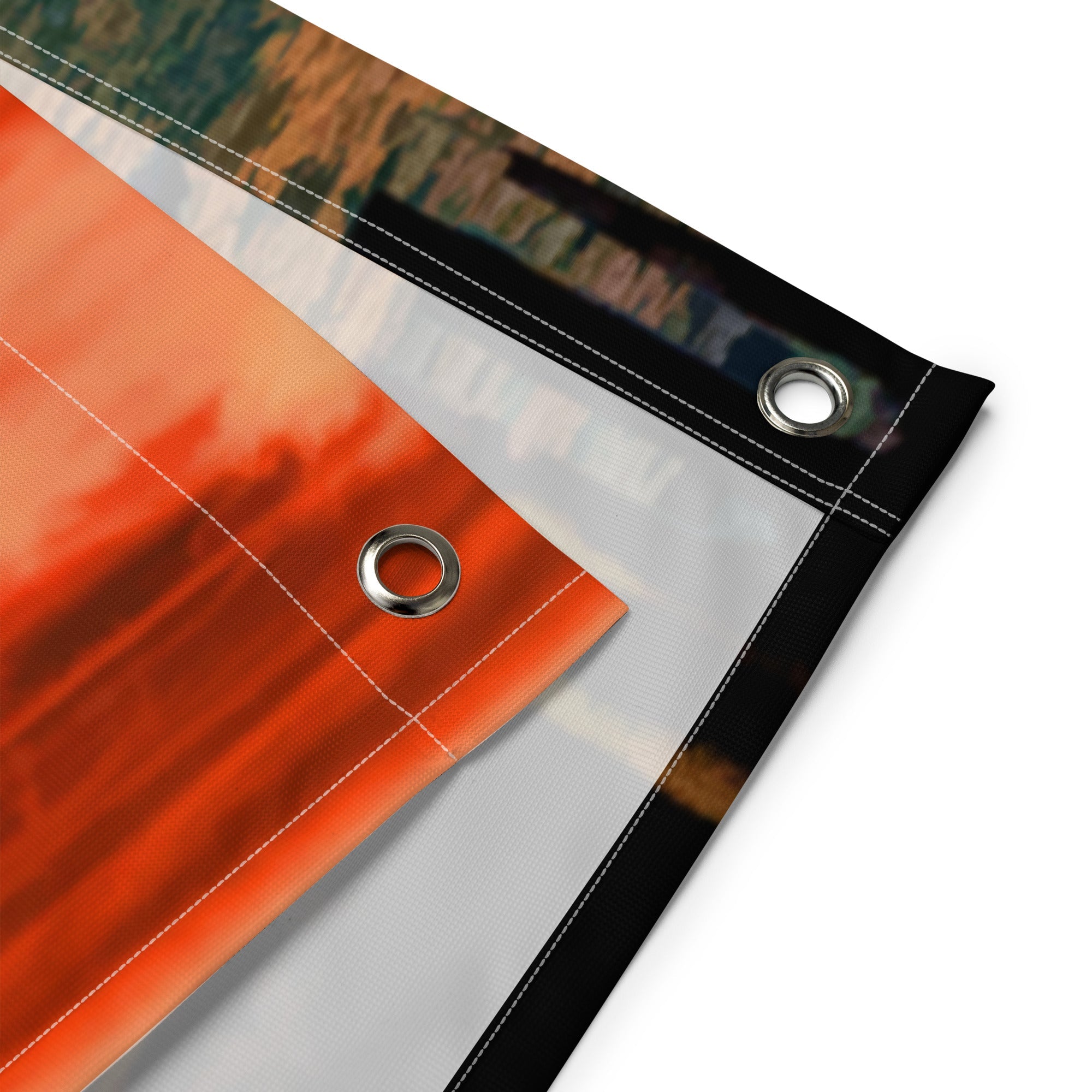 Sea Lighthouse Painting Flag Tapestry-2