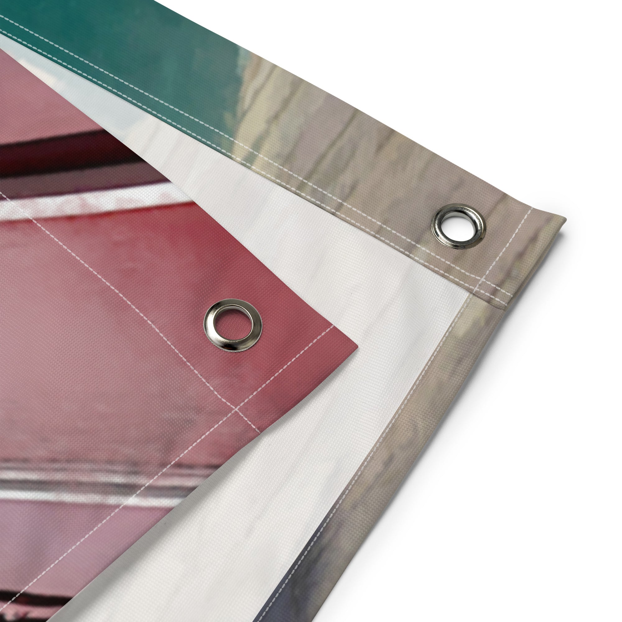 Women Red Umbrella Painting Flag Tapestry-2