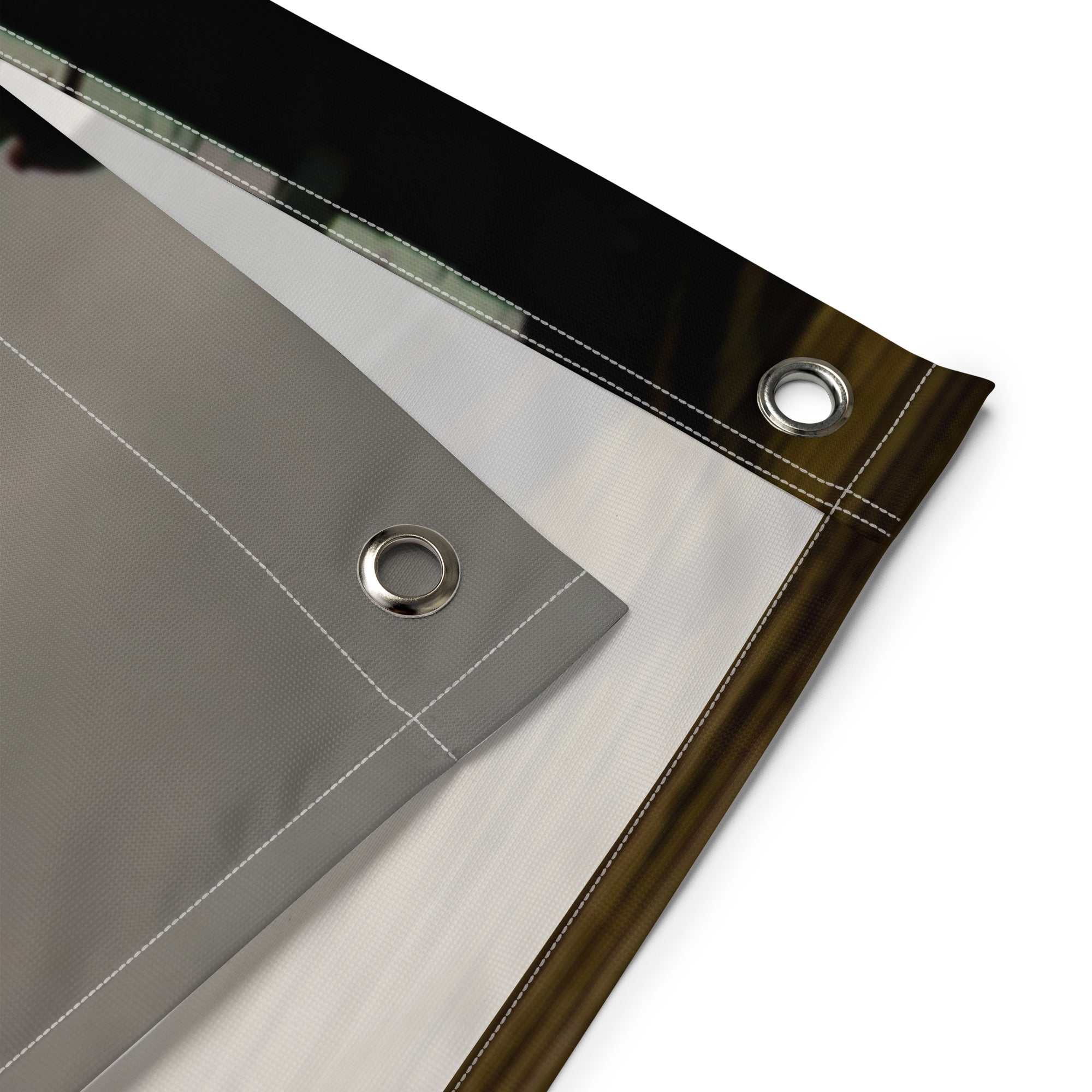 Riverside Walk Painting Flag Tapestry-2