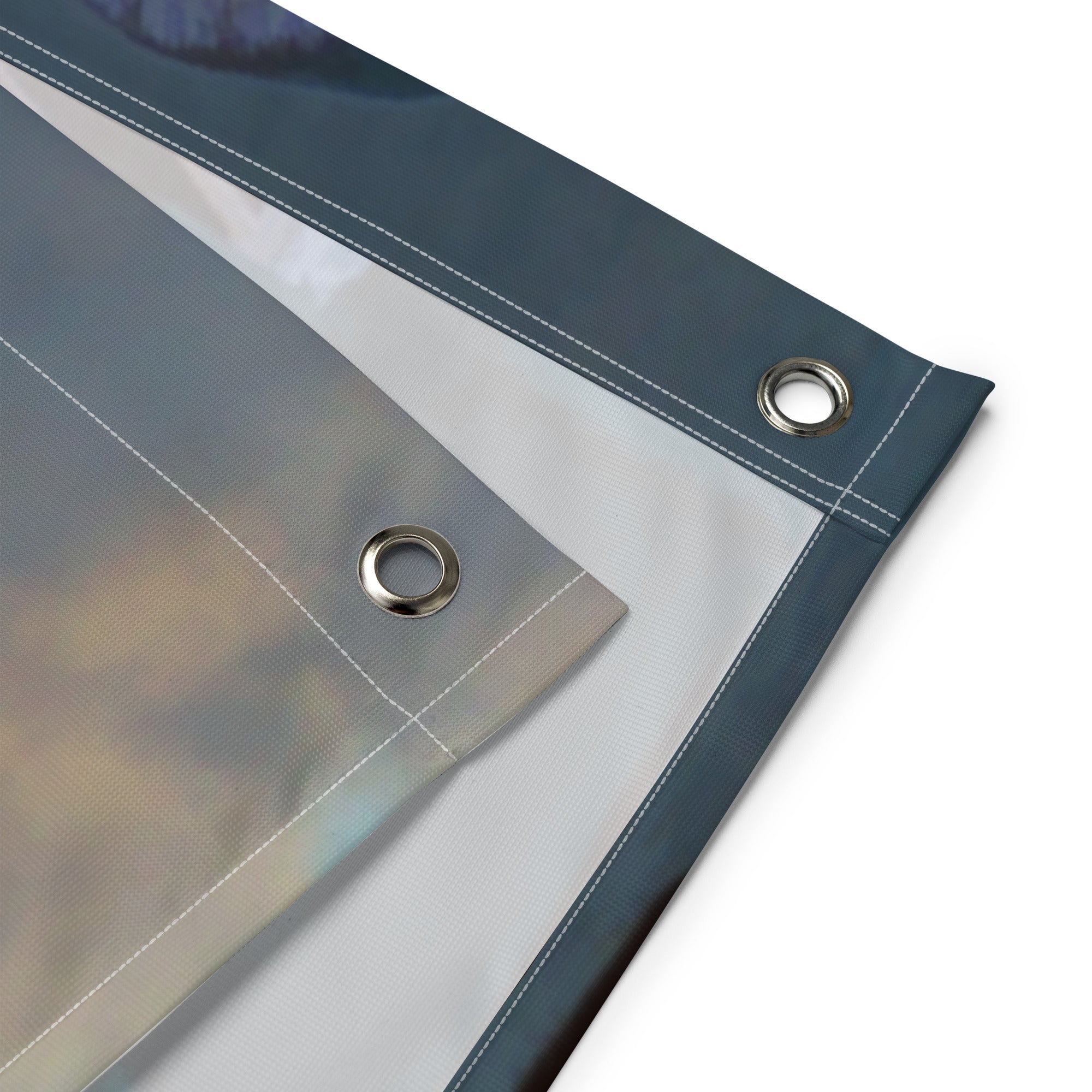 Beach  Trees  Painting Flag Tapestry-2