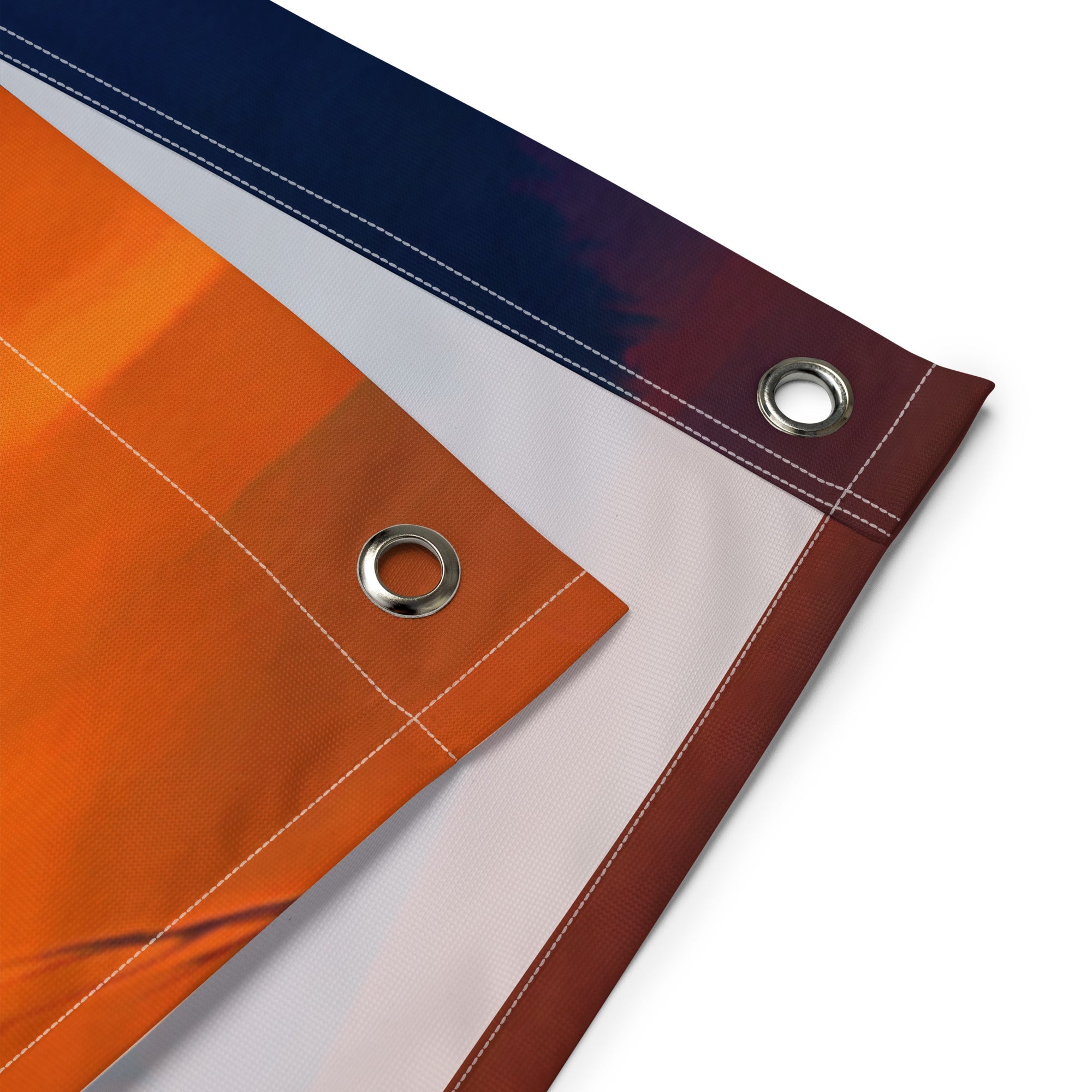 Sunrise Ocean Love in the Air Painting Flag Tapestry-2