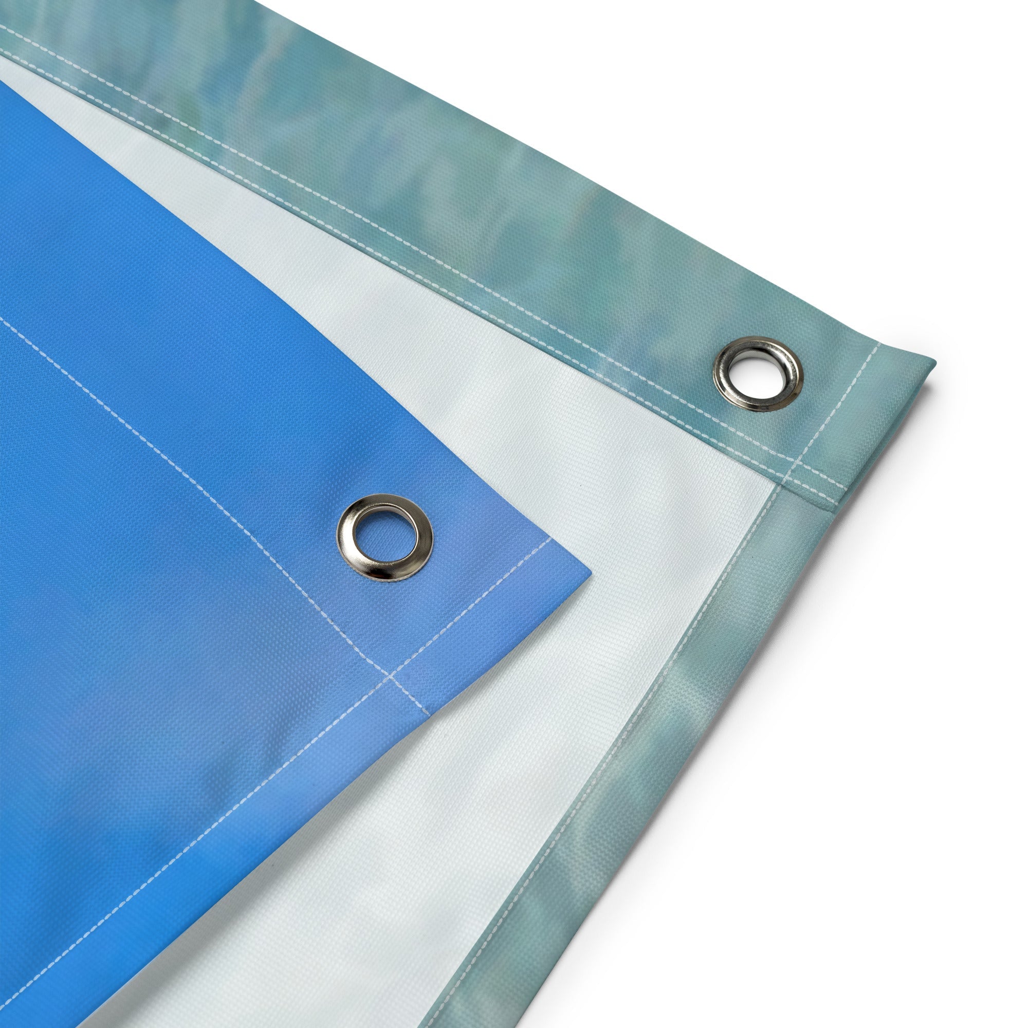 Coconut Trees Ocean Painting Flag Tapestry-2