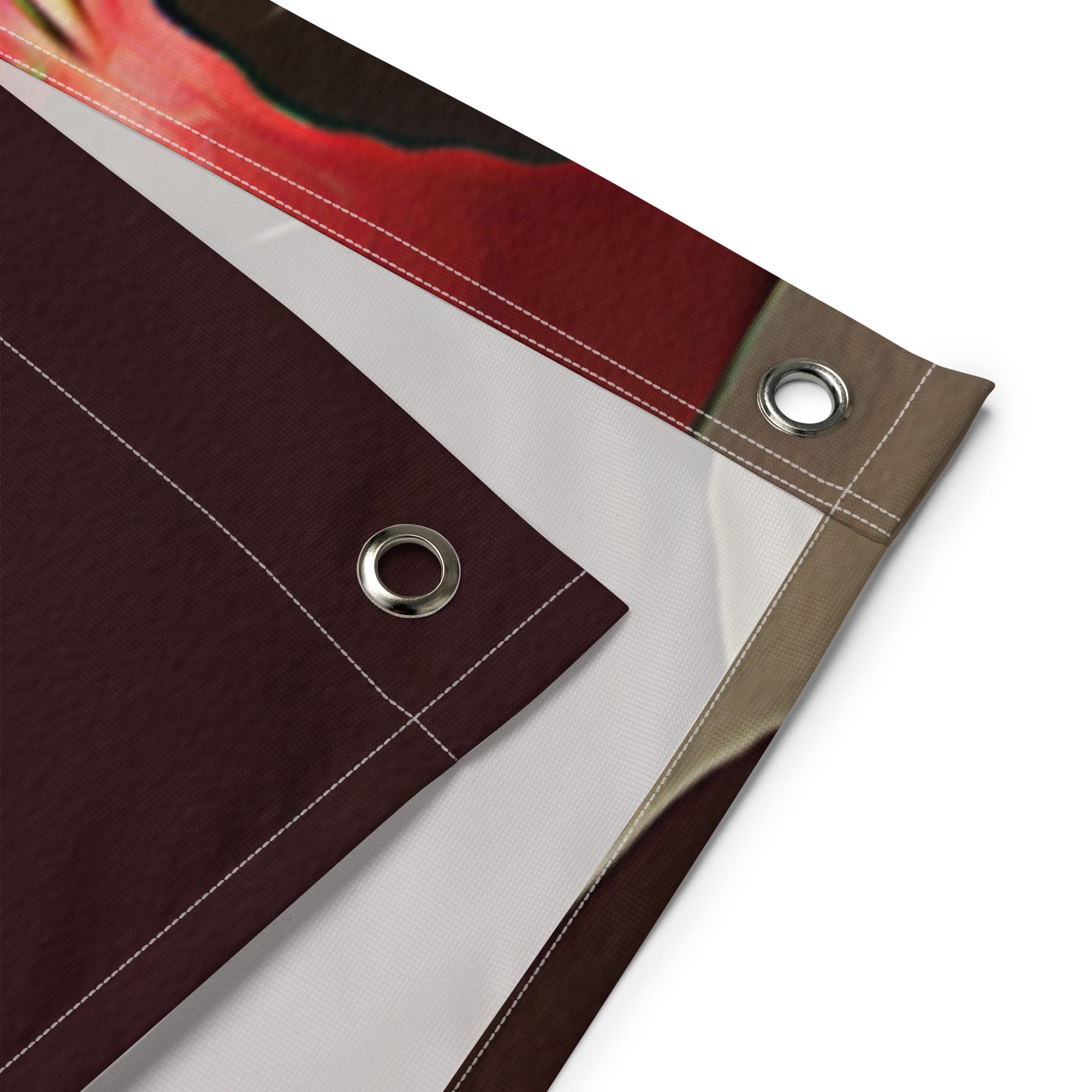 Still Life Wine Painting 4 Flag Tapestry-2