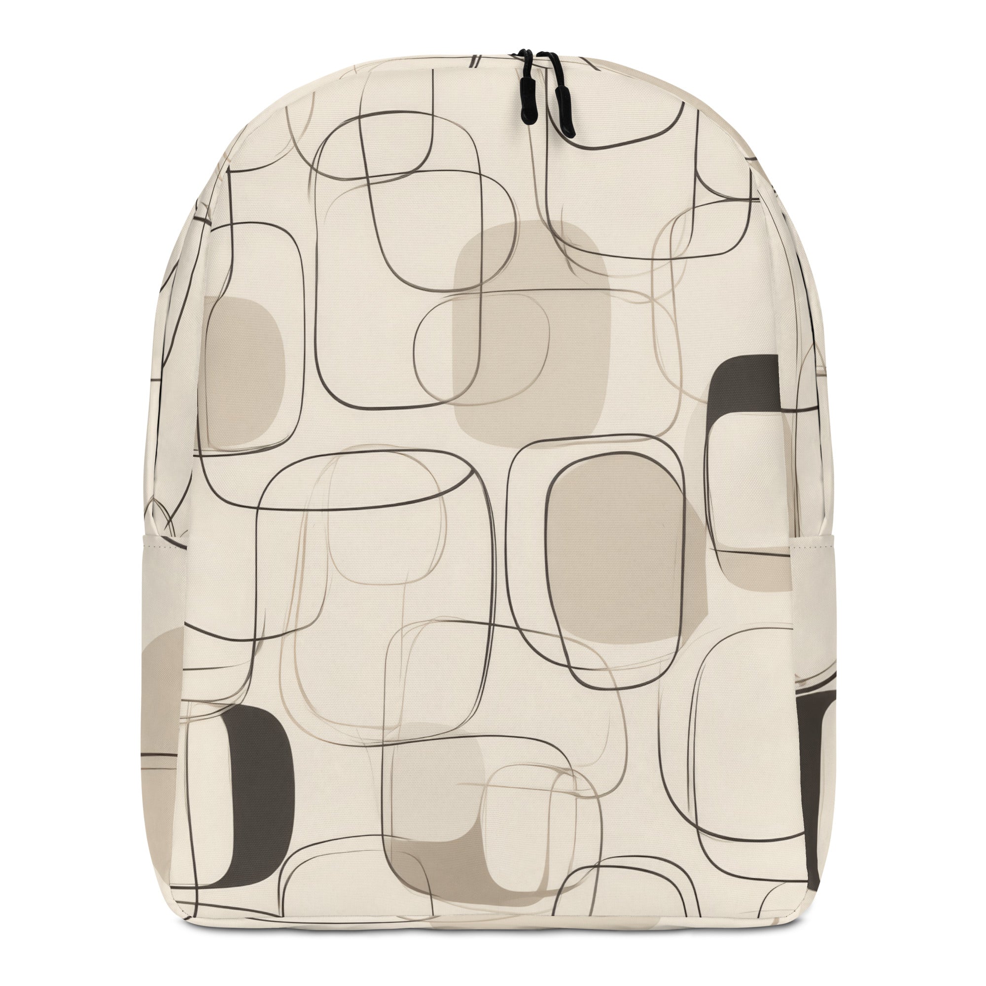 Ivory Line Art Backpack-0