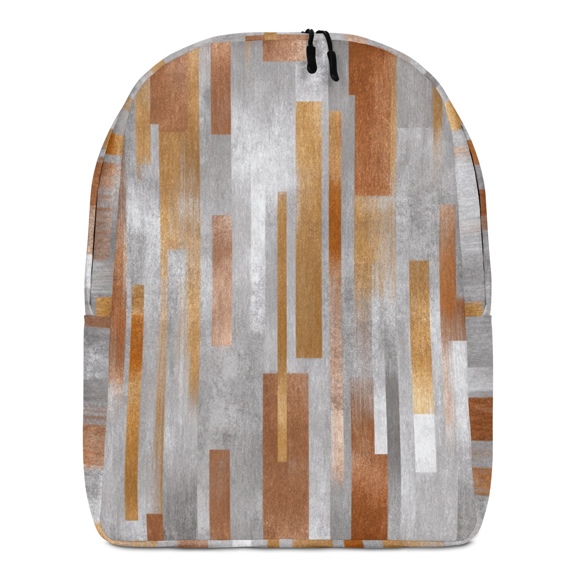 Brushed Metal Art Backpack-0