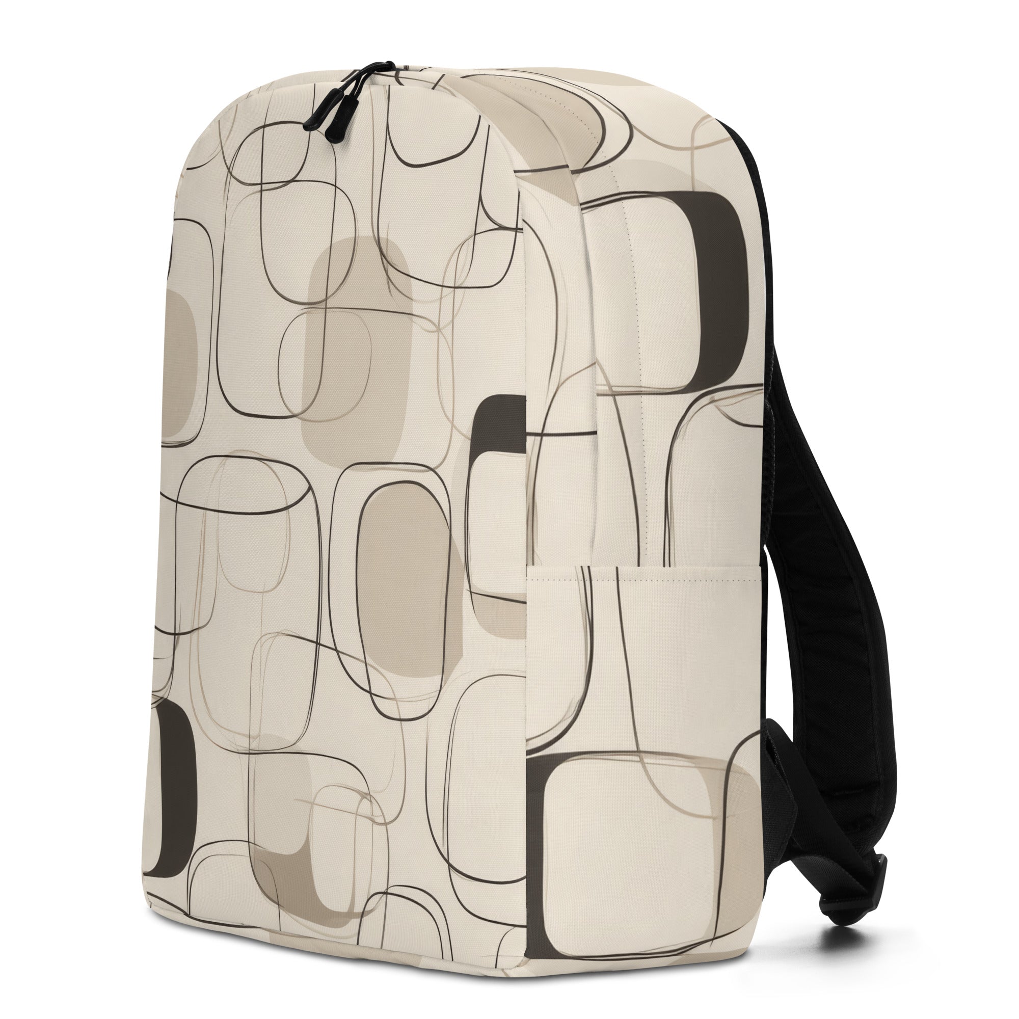 Ivory Line Art Backpack-1