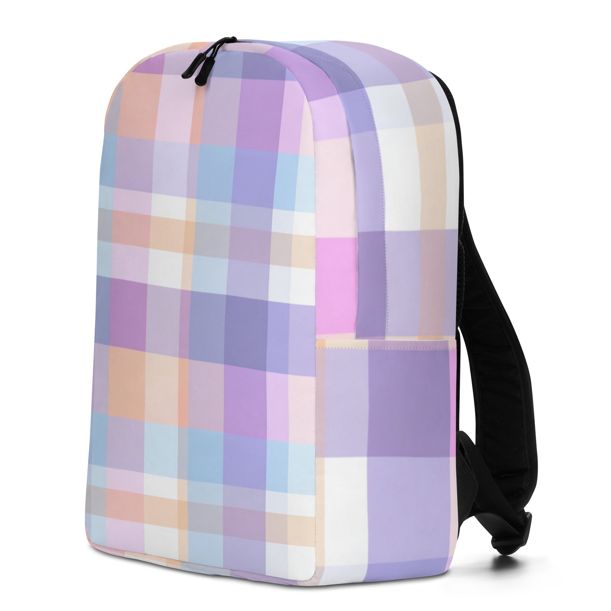 Pastel Grid Backpack-1