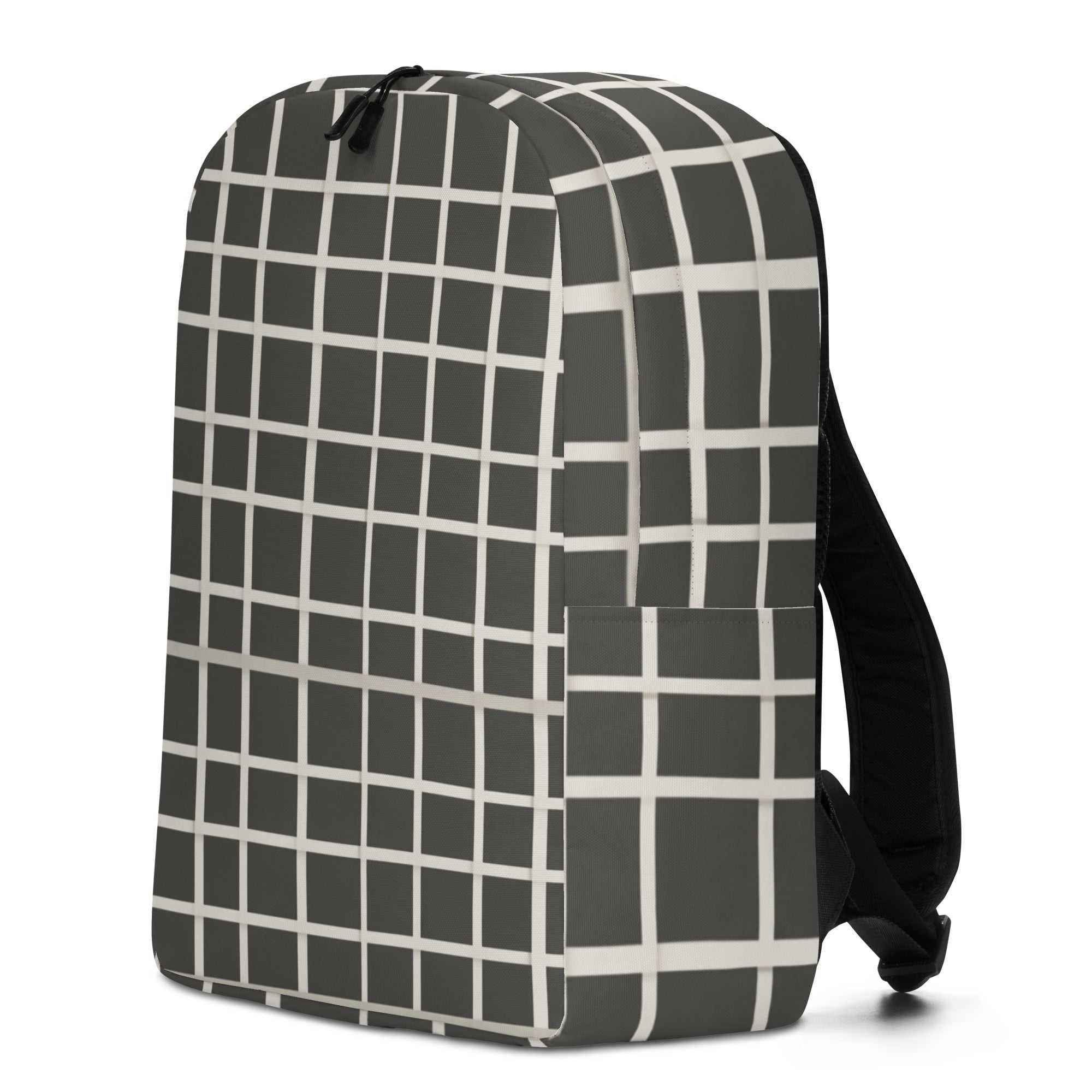 Modern Grid Luxe Backpack-1