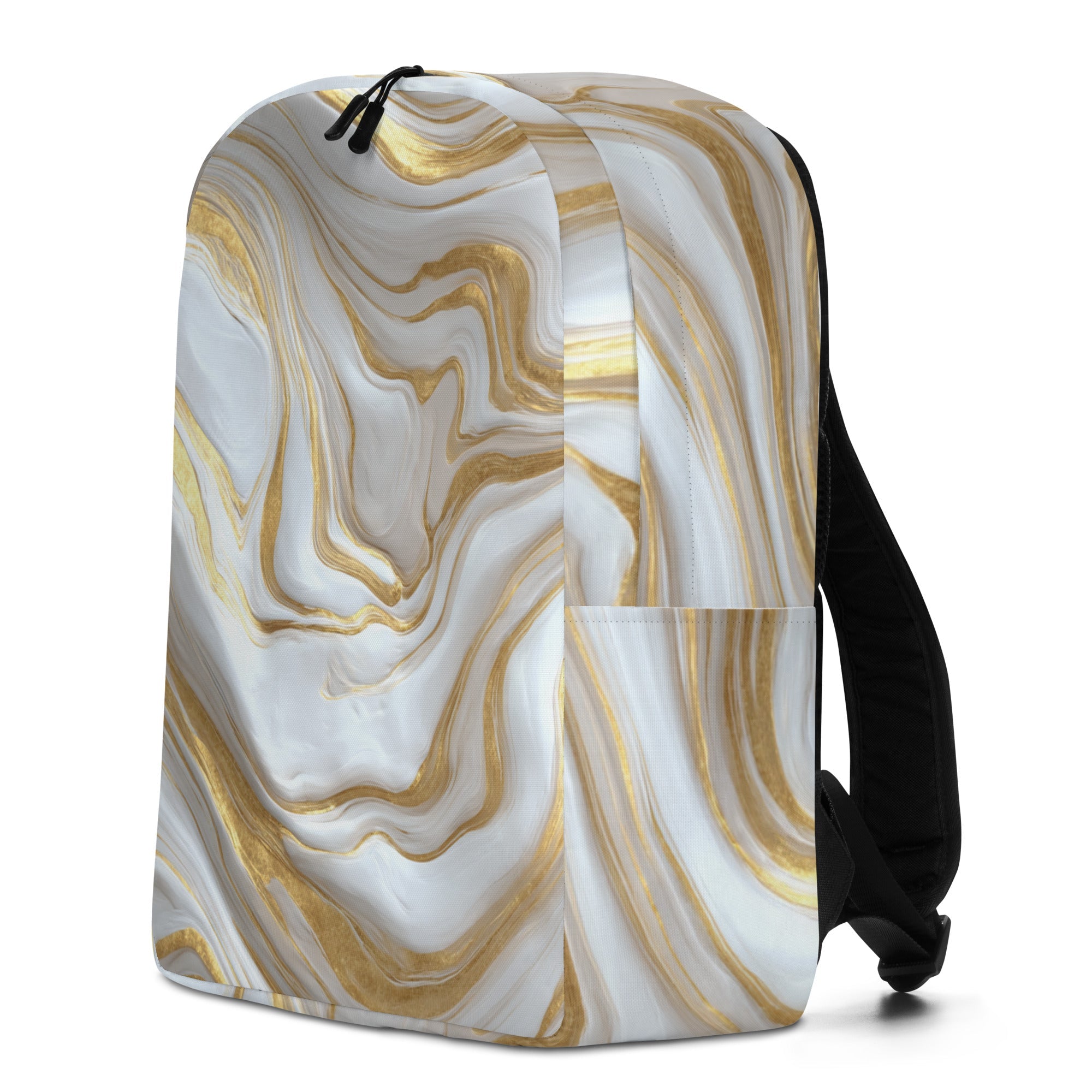 Golden Marble Vein Backpack-1