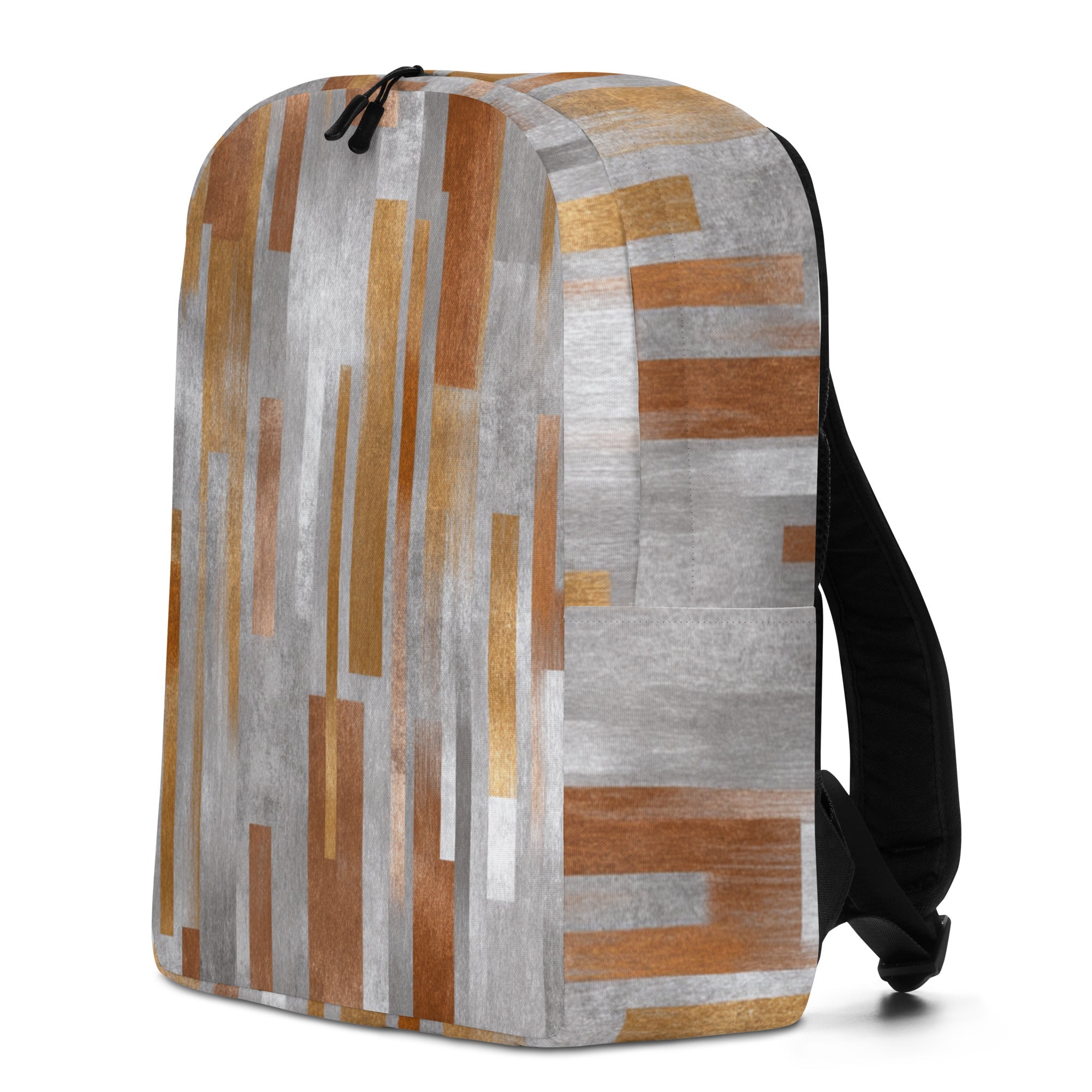 Brushed Metal Art Backpack-1