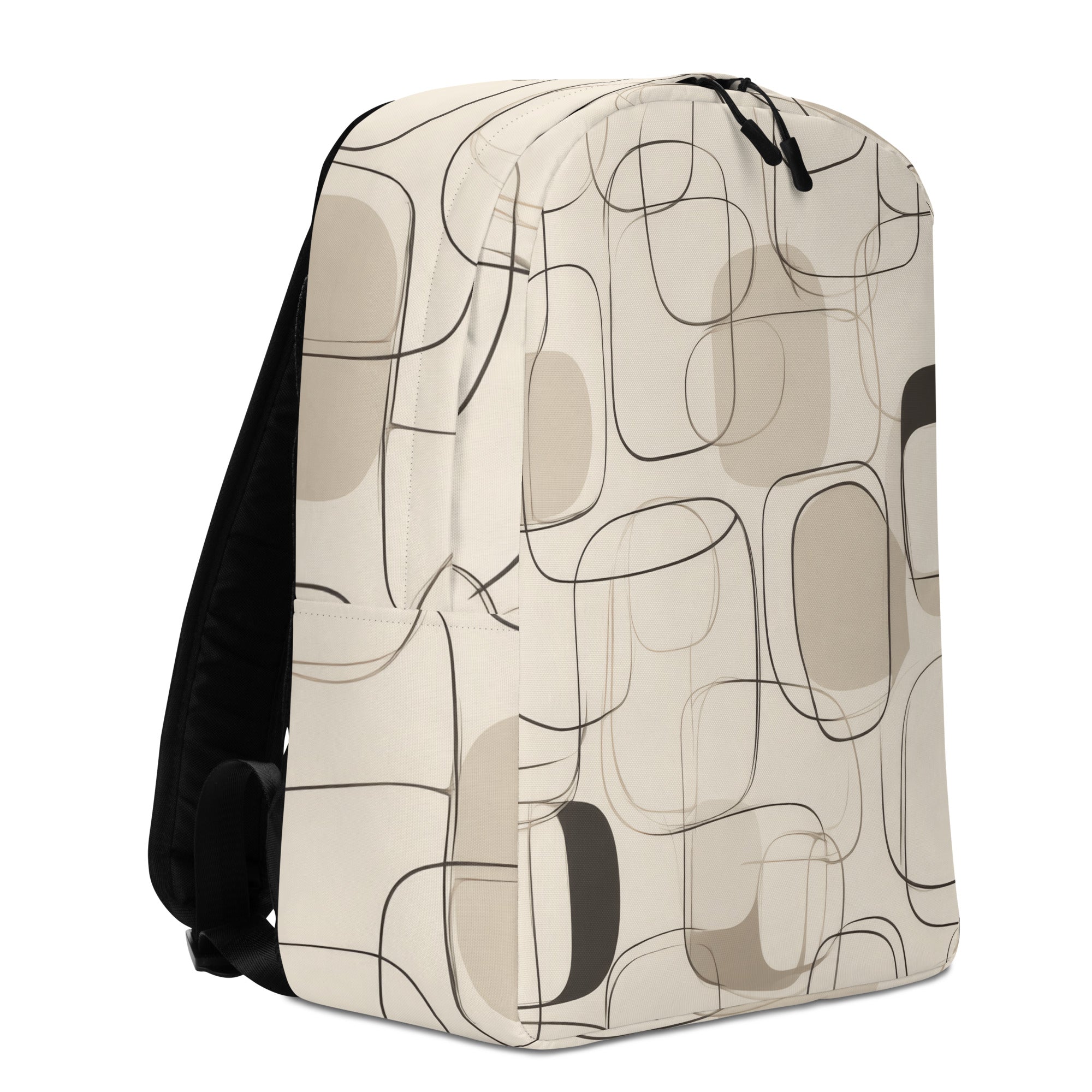 Ivory Line Art Backpack-2