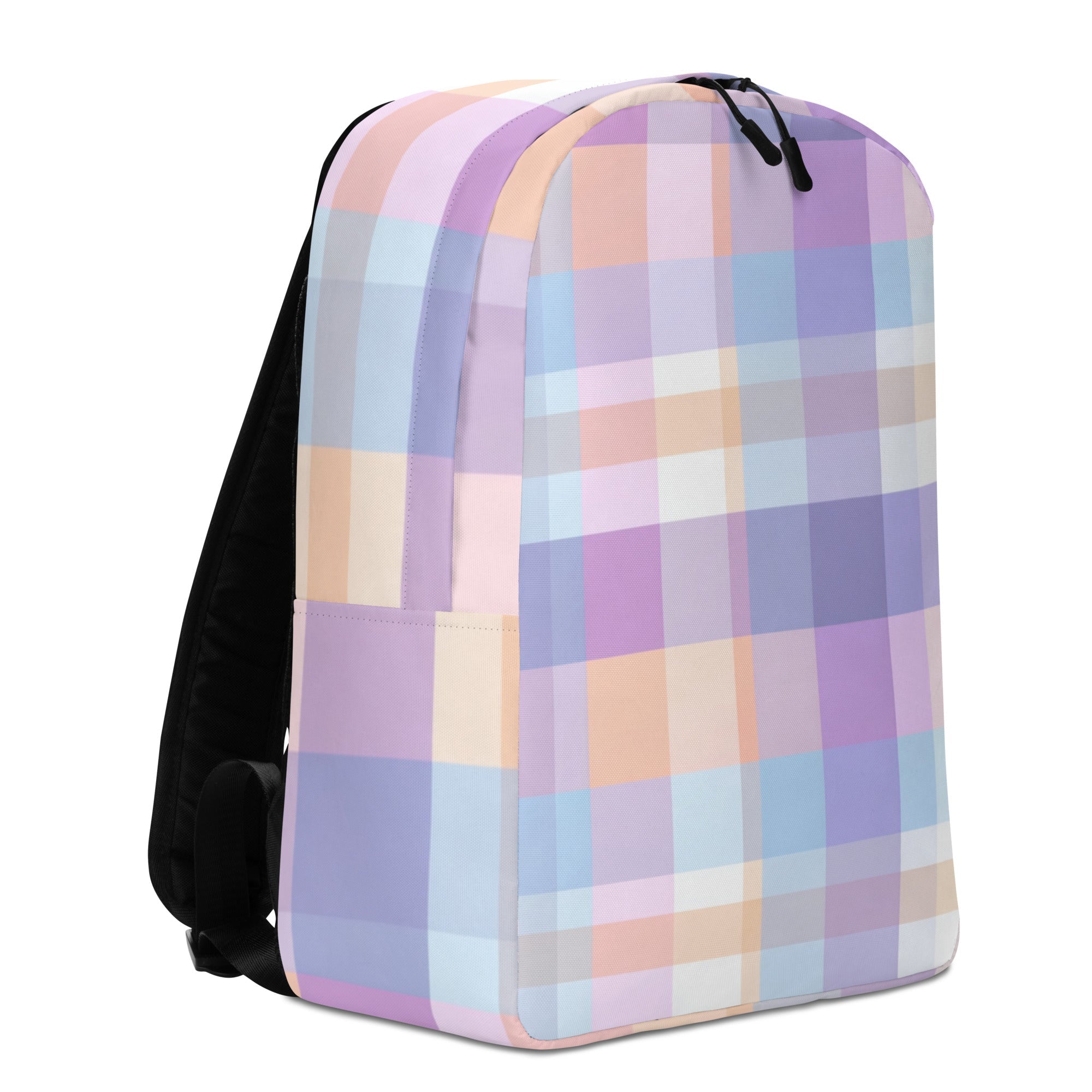 Pastel Grid Backpack-2