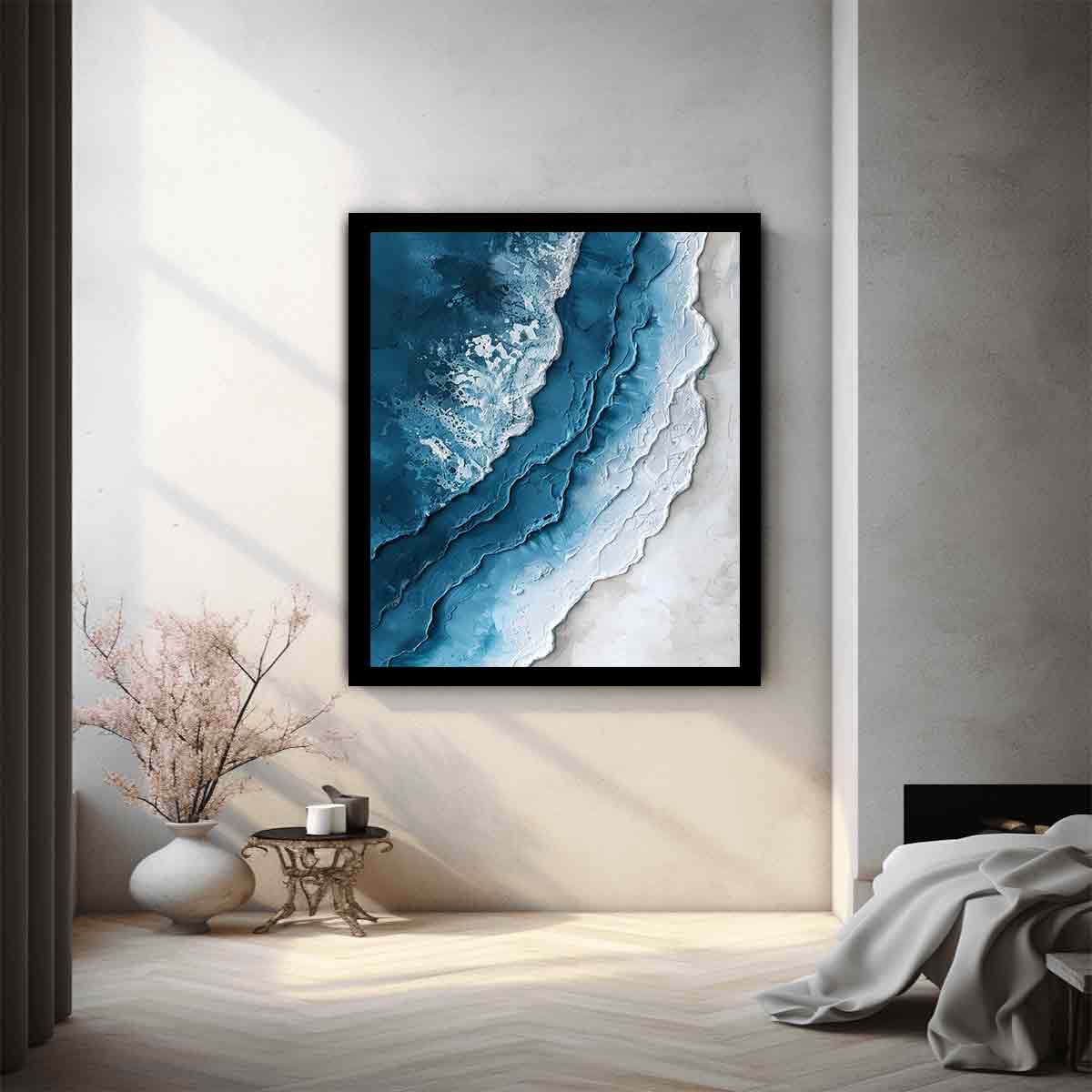 Beach textured  Canvas Art Print-1