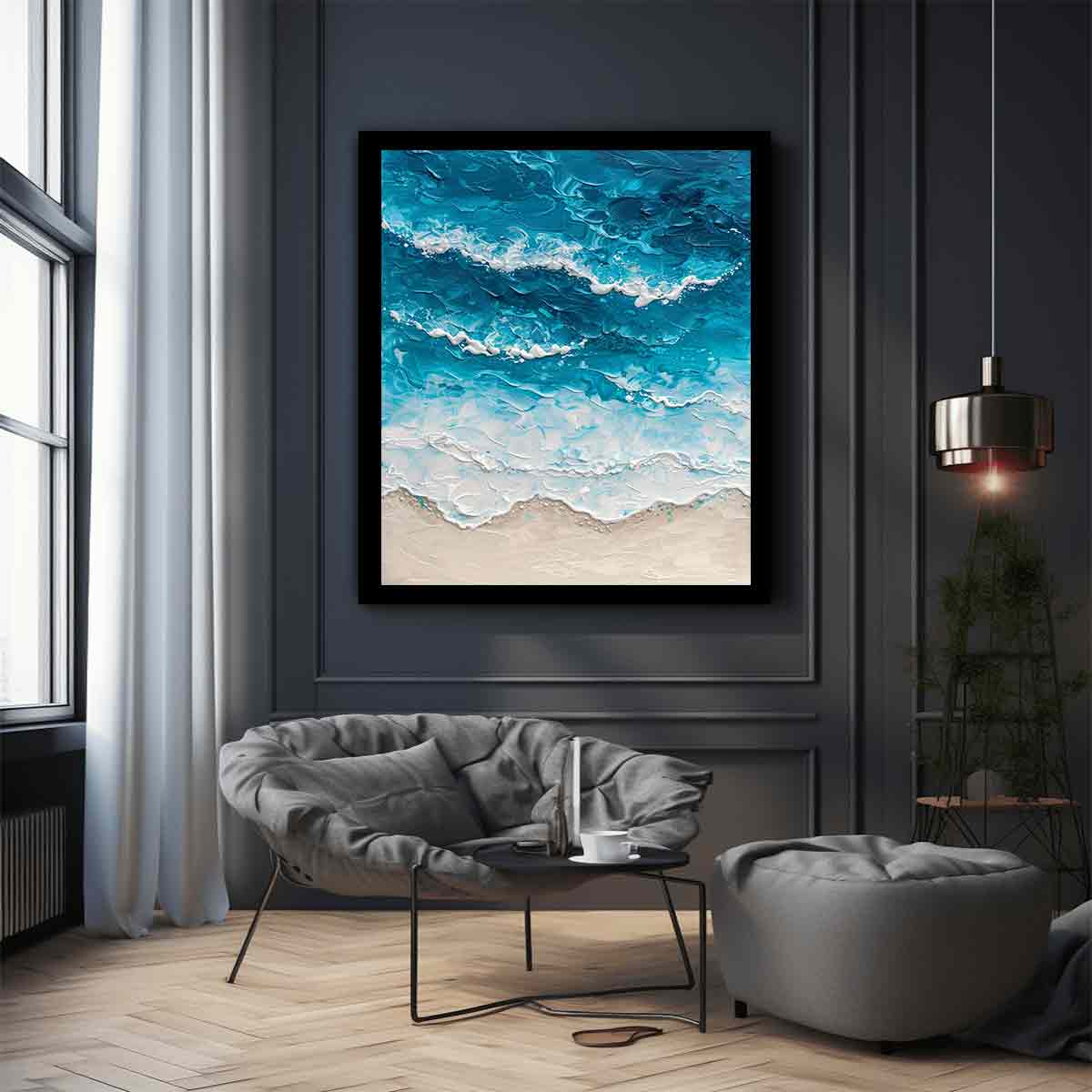 Beach Art  Canvas Painting  Print-2