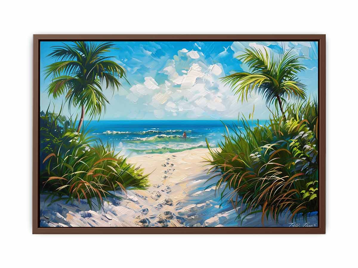 Beach Path  Canvas painting  Print-6