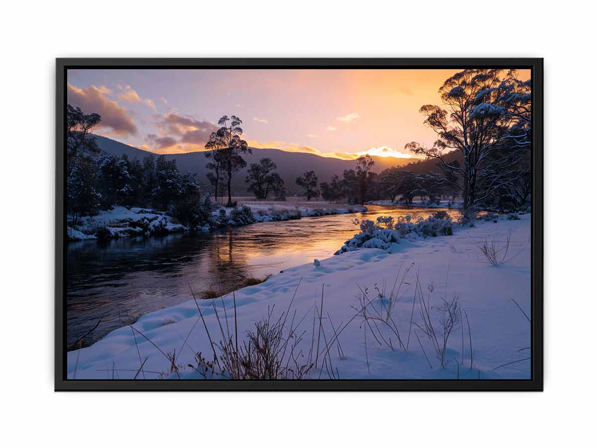 River Sundown Canvas Art Print-4