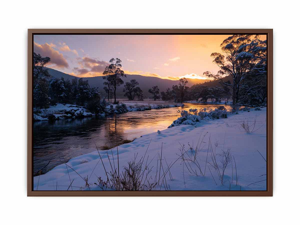 River Sundown Canvas Art Print-6
