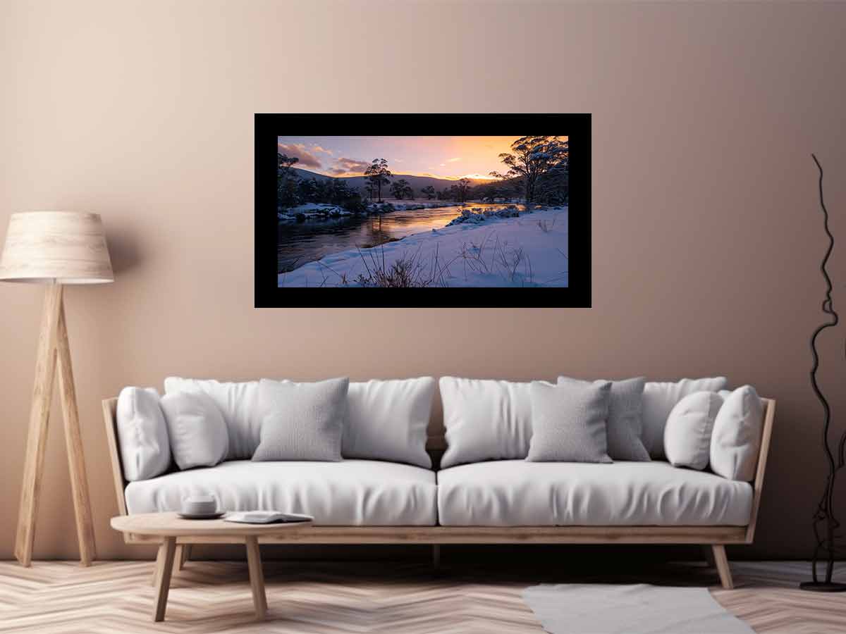 River Sundown Canvas Art Print-2