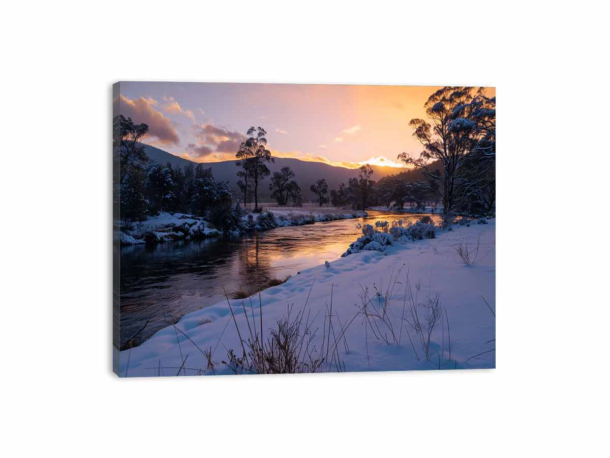 River Sundown Canvas Art Print-3