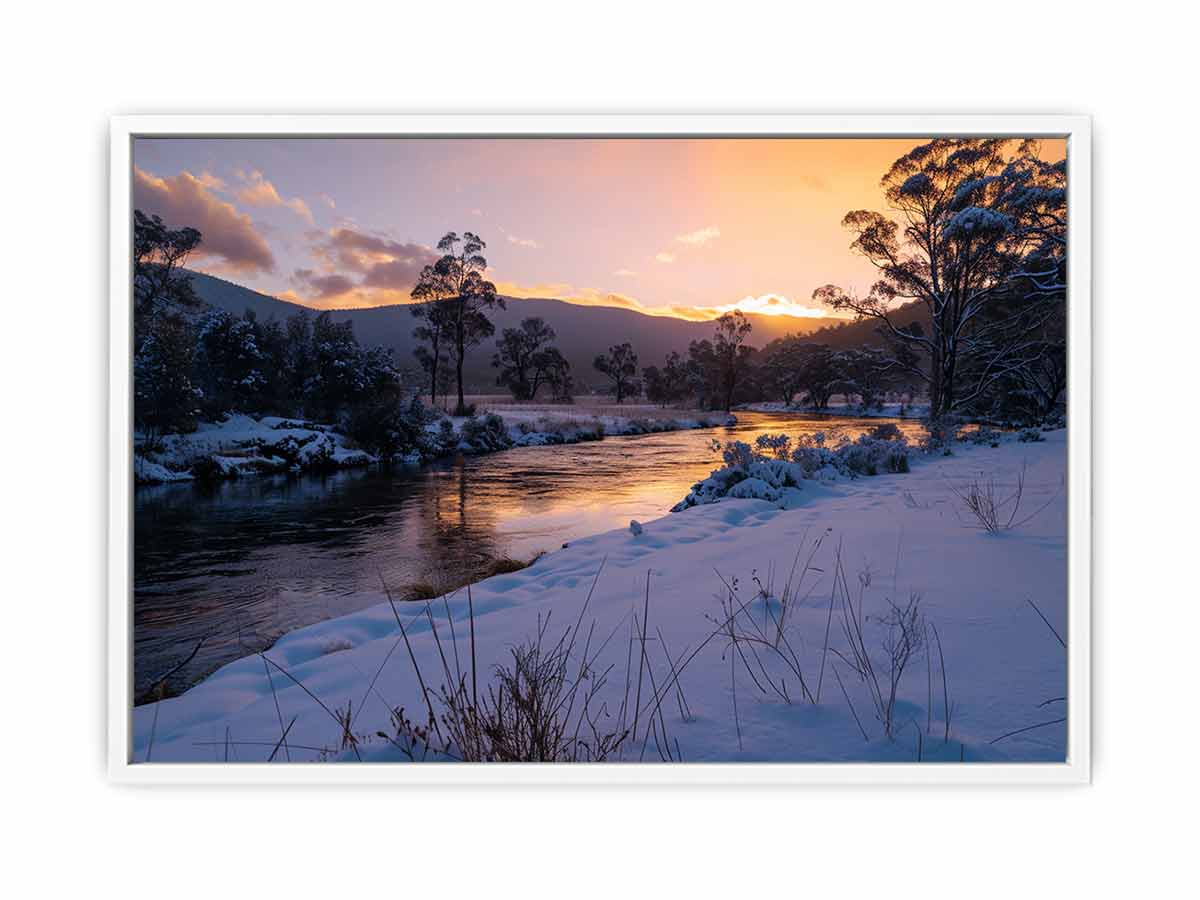 River Sundown Canvas Art Print-5