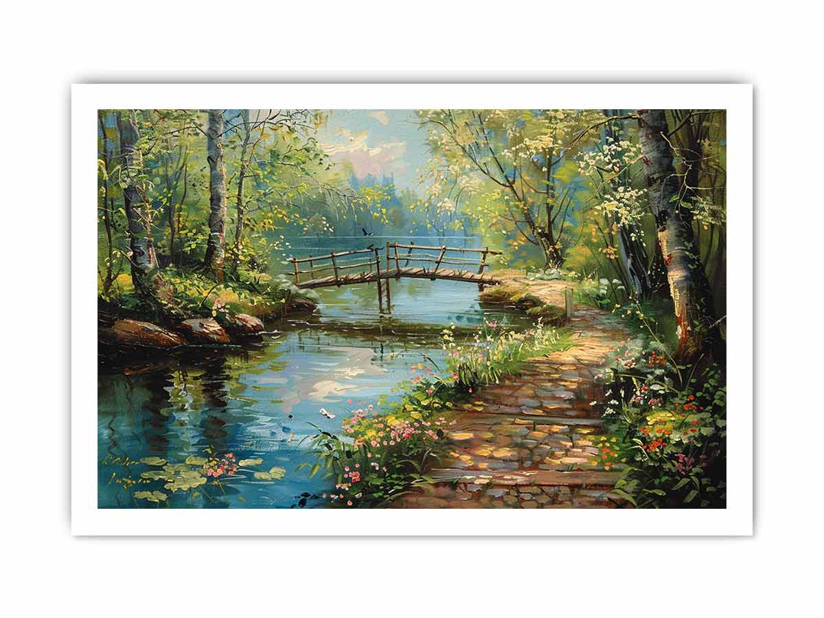 Along The Way landscape  Canvas painting Print-8