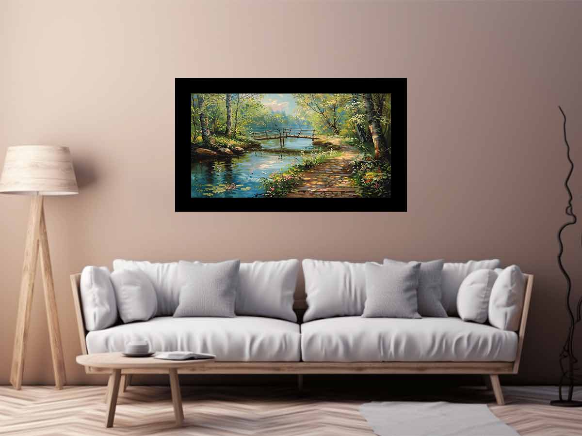 Along The Way landscape  Canvas painting Print-2