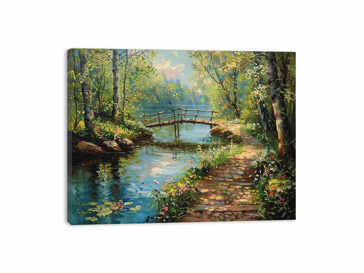 Along The Way landscape  Canvas painting Print-3