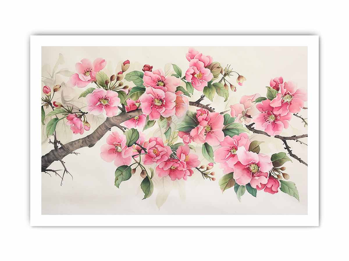 Blossom Flower tree Canvas Art Print-8