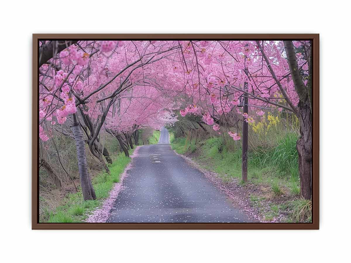 Cherry Blossom Path Canvas painitng  Print-6