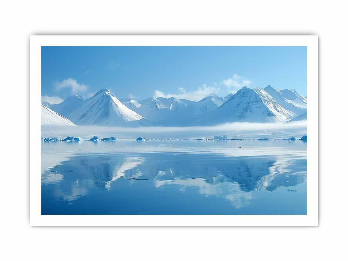 Snow Mountain Canvas Art Print-8