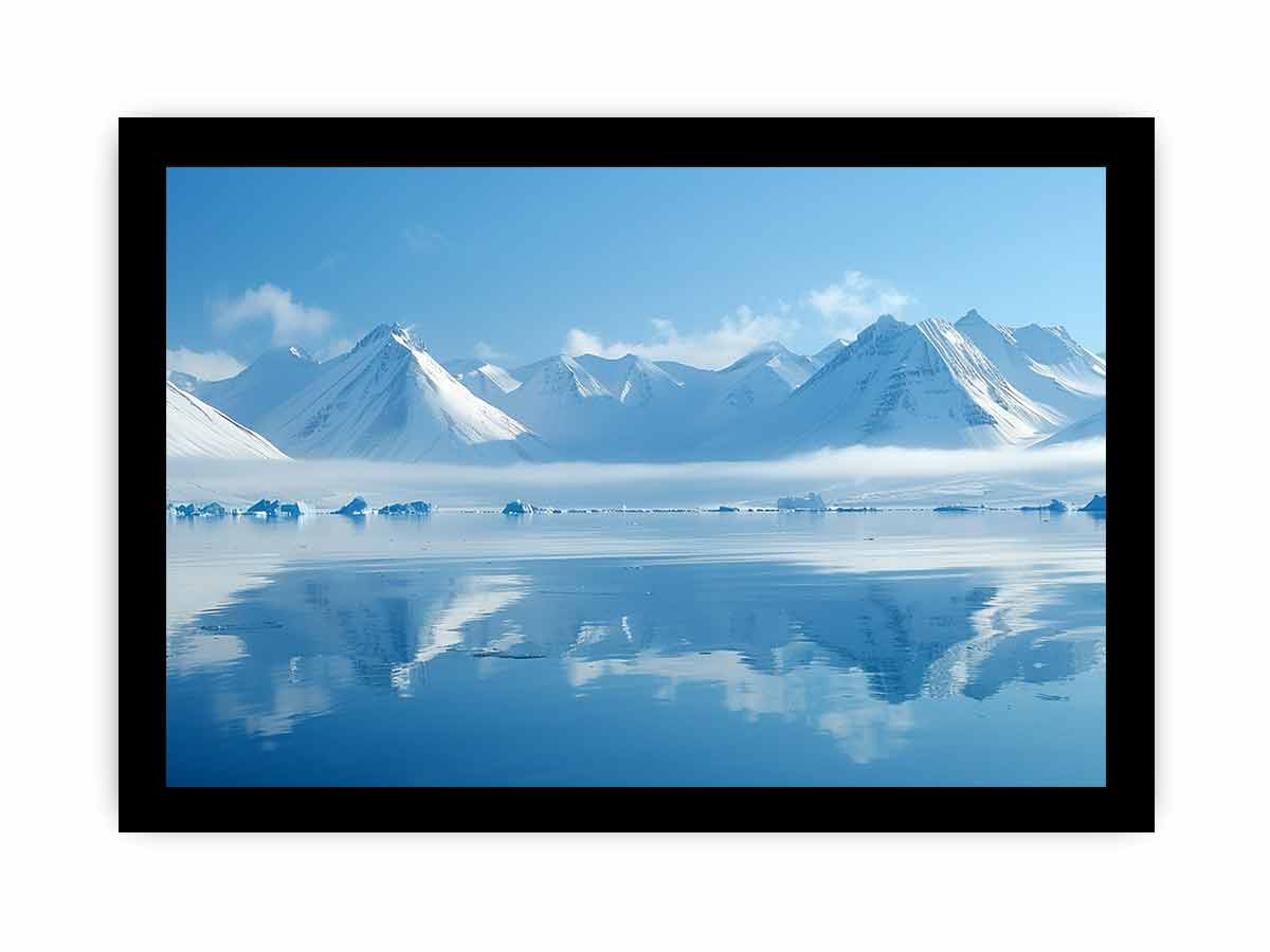 Snow Mountain Canvas Art Print-7