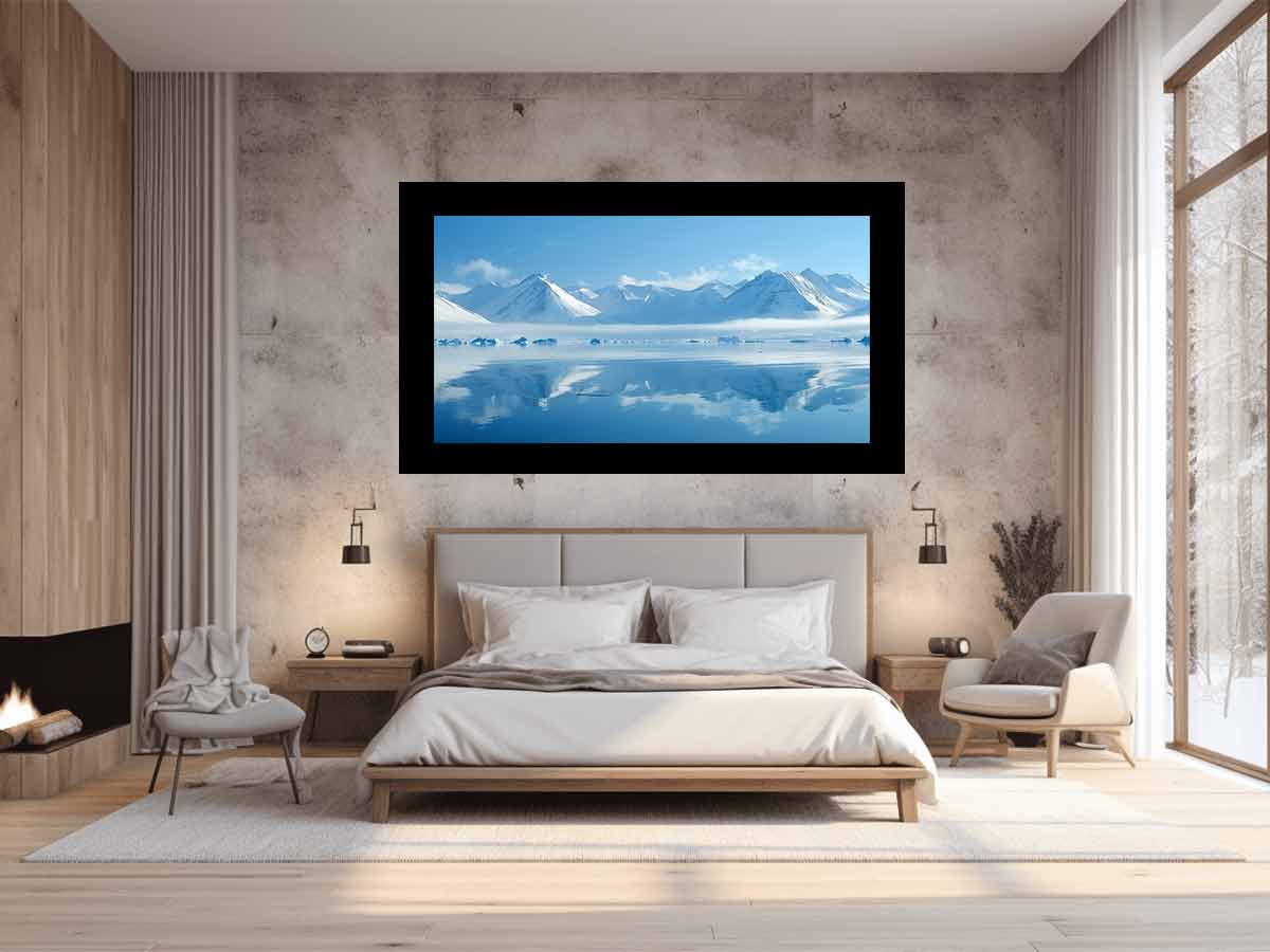 Snow Mountain Canvas Art Print-1