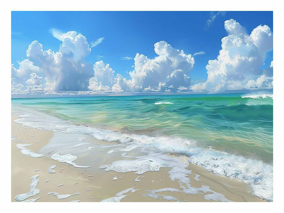 Perfect Beach  Canvas painting  Print-0