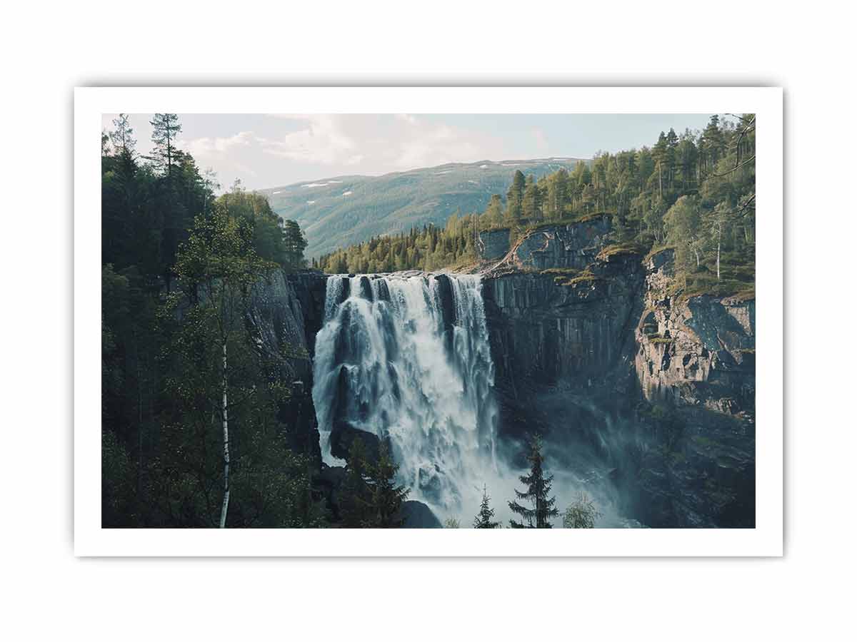 Waterfall Canvas art Painting  Print-8