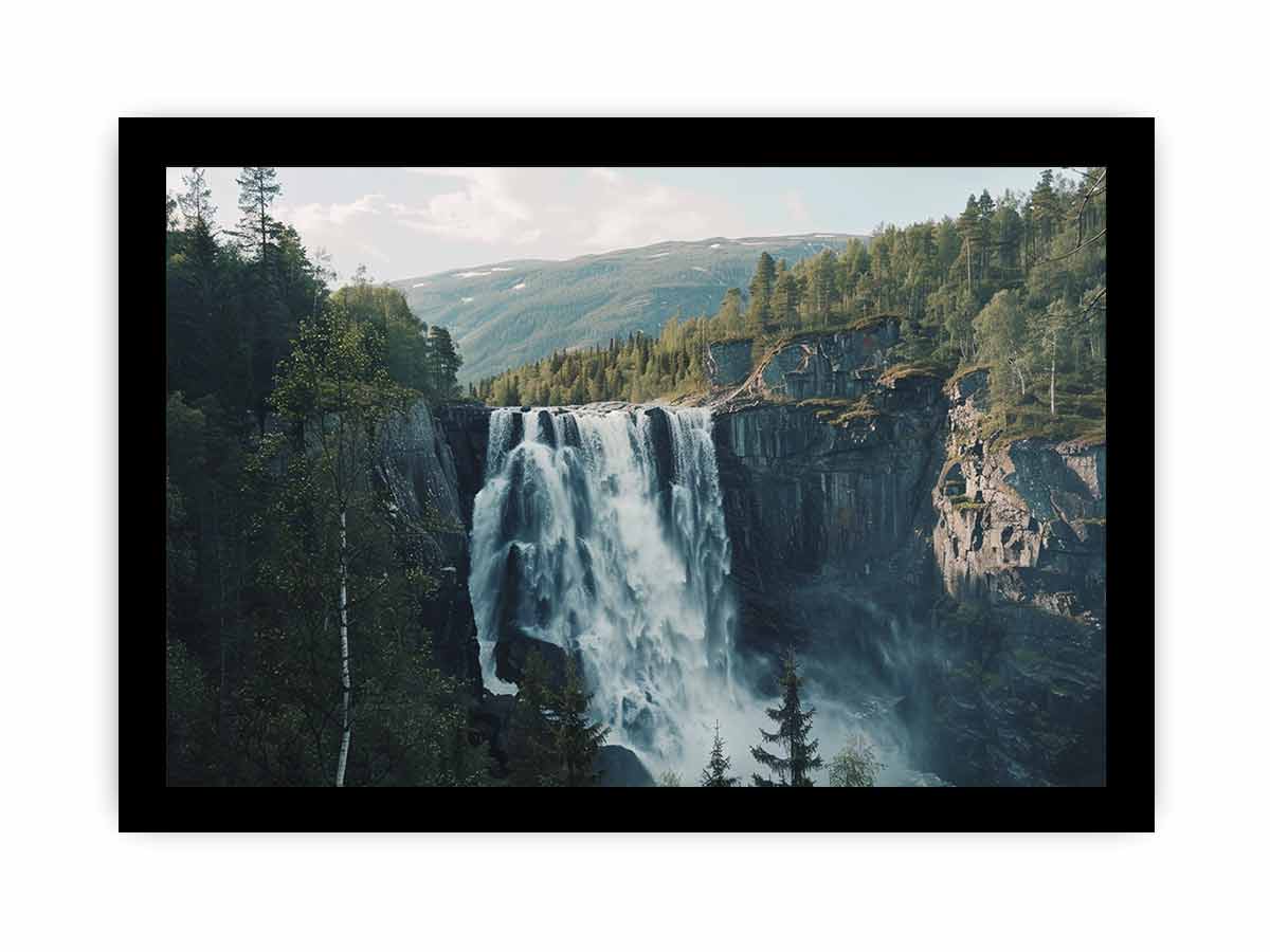 Waterfall Canvas art Painting  Print-7