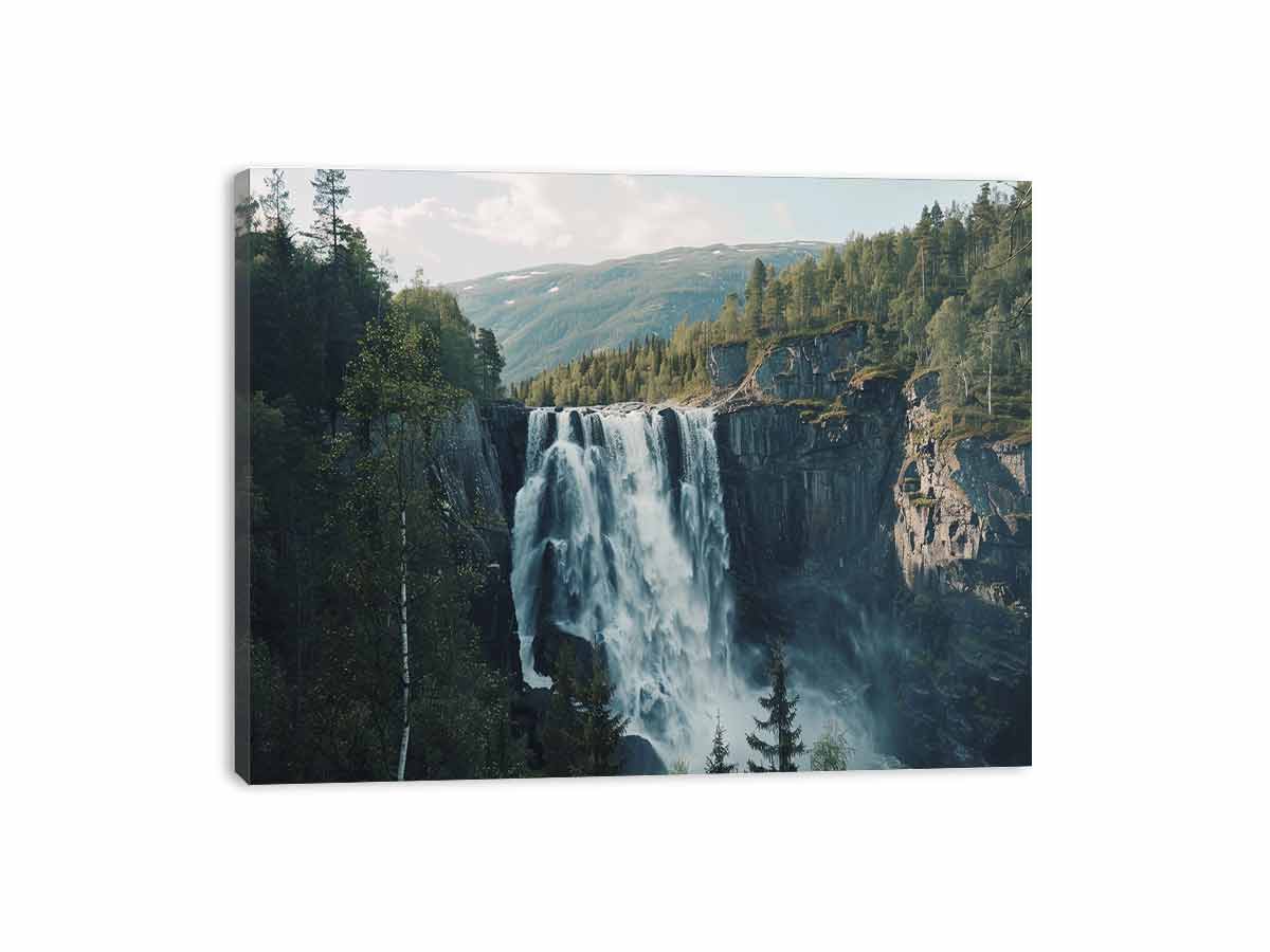 Waterfall Canvas art Painting  Print-3