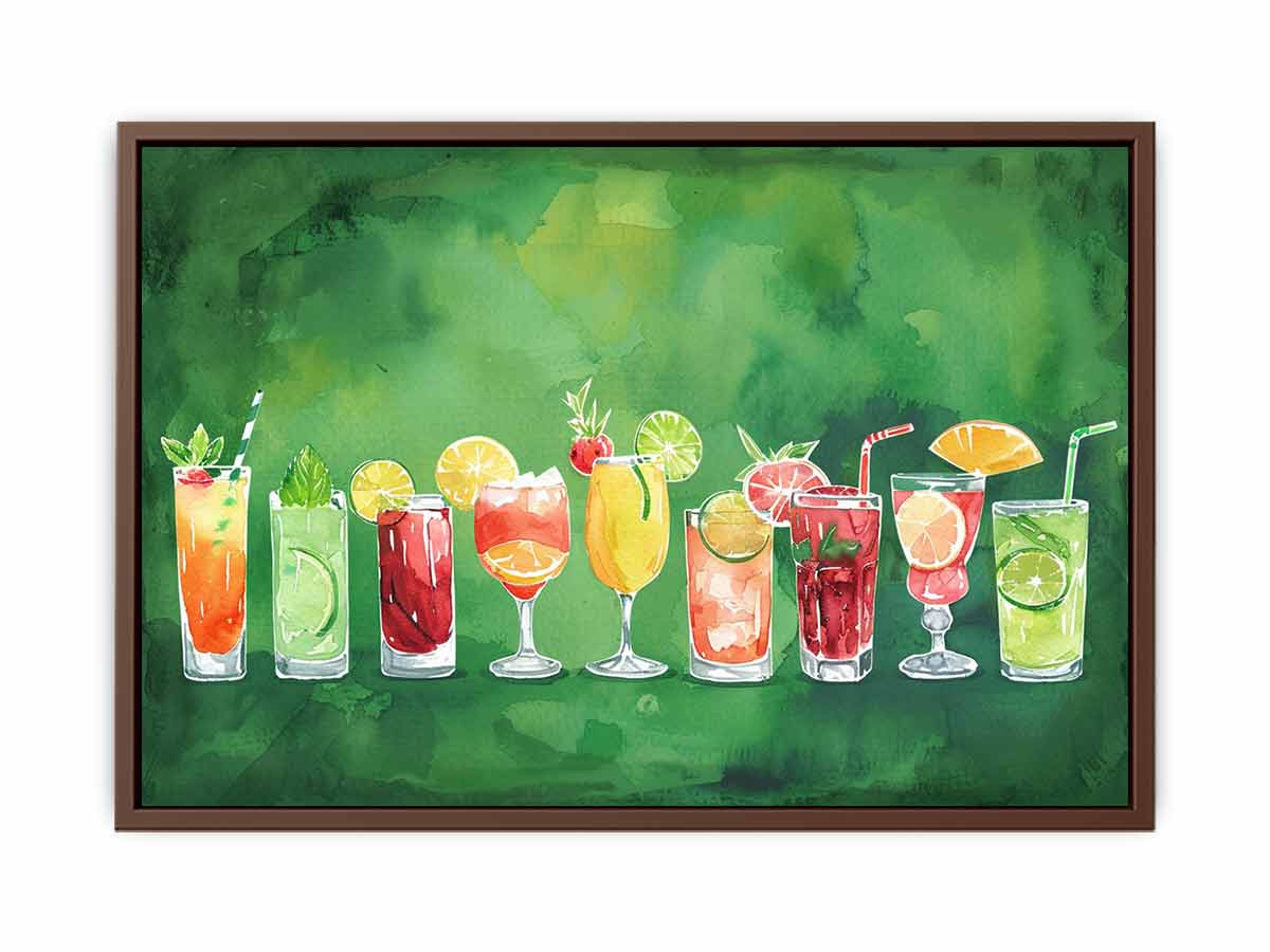 Summar Cocktails Canvas Art Print-6
