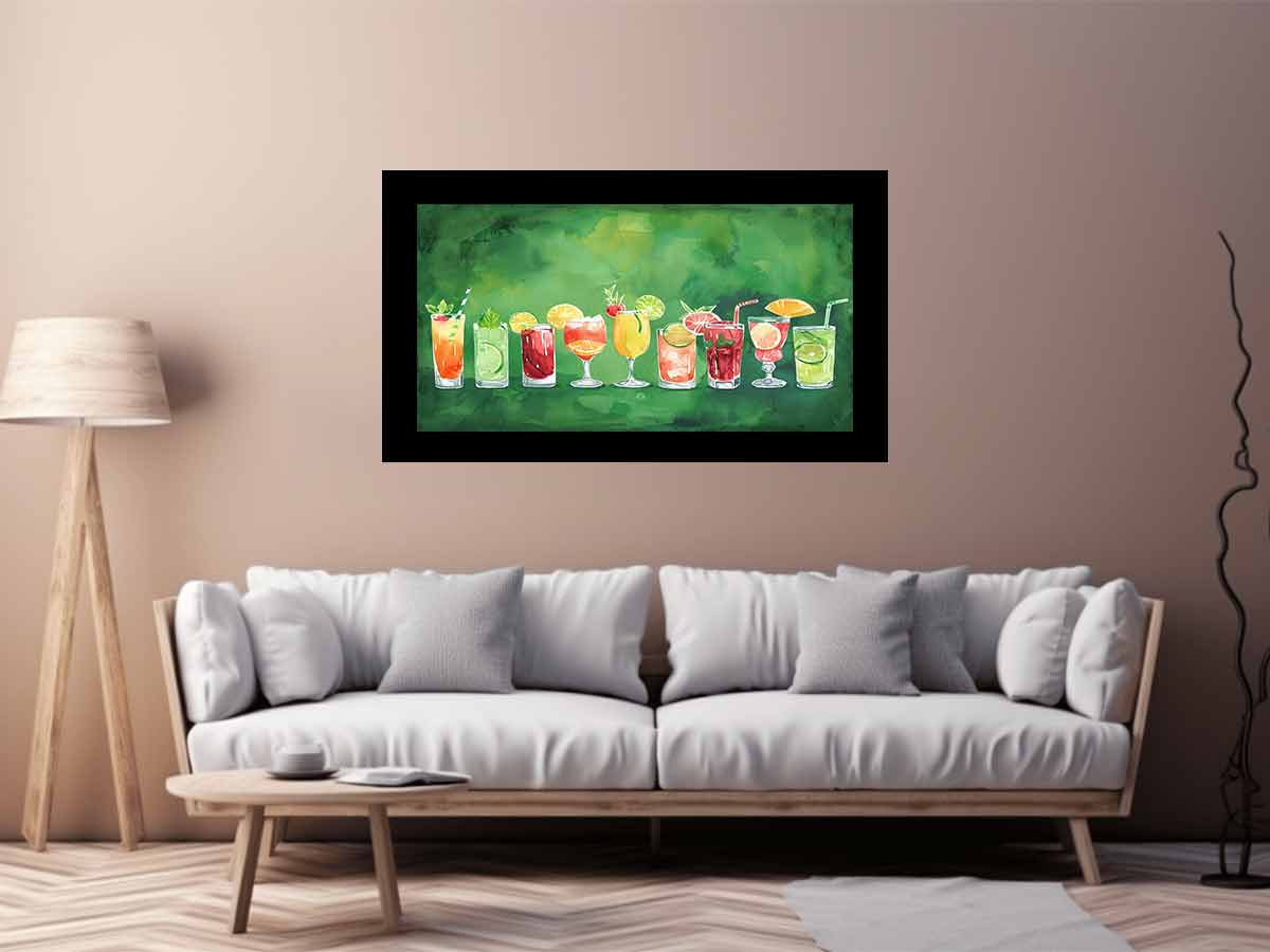 Summar Cocktails Canvas Art Print-2