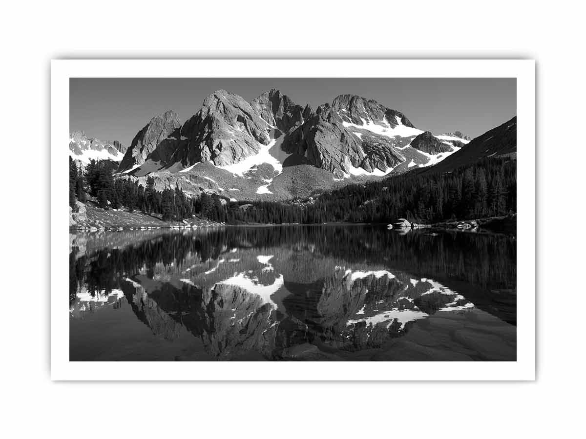 Mountian Peak Reflections Canvas Art Print-8