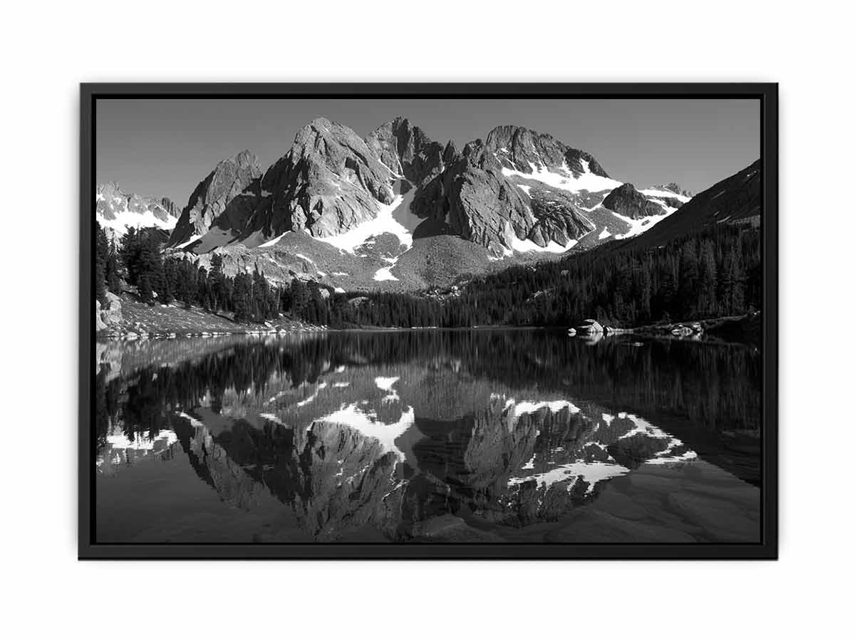 Mountian Peak Reflections Canvas Art Print-4