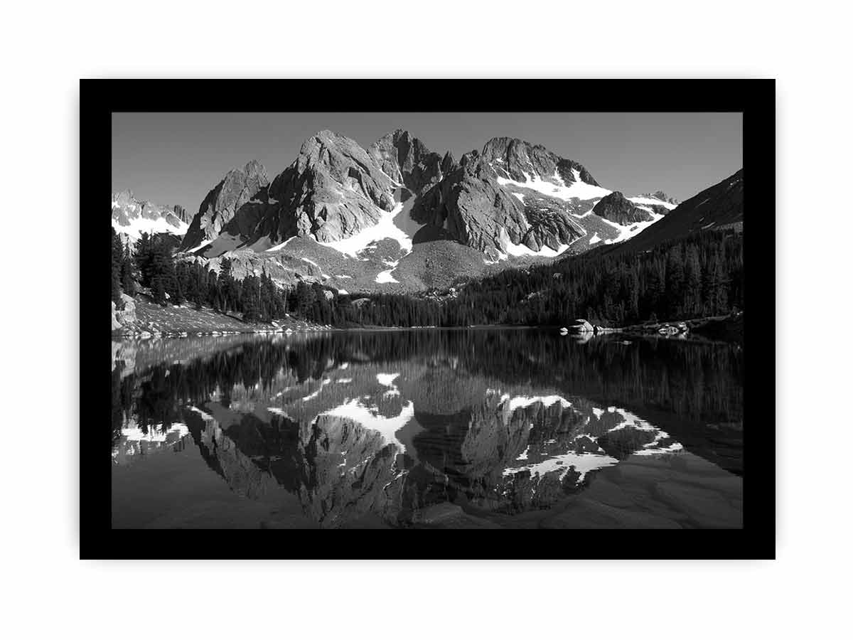 Mountian Peak Reflections Canvas Art Print-7