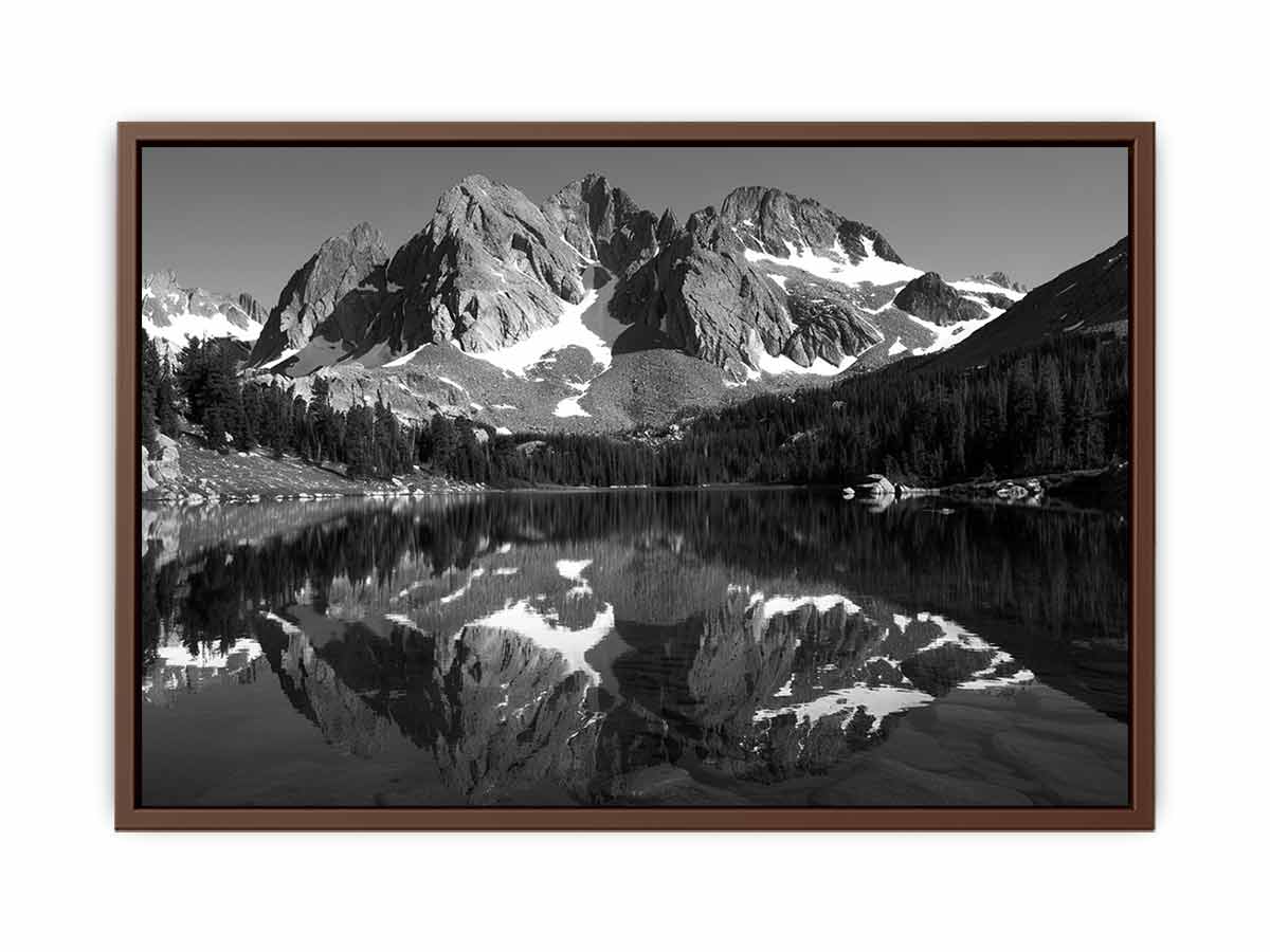 Mountian Peak Reflections Canvas Art Print-6