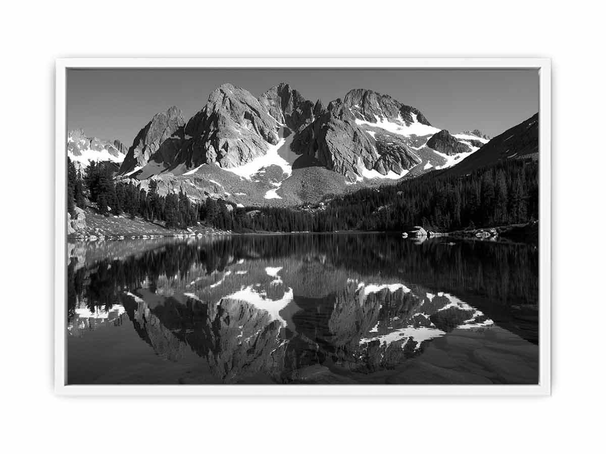 Mountian Peak Reflections Canvas Art Print-5