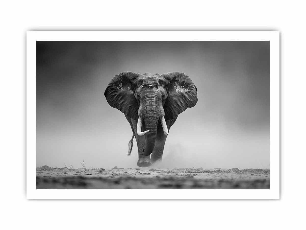 Elepahant Canvas Painting  Print-8