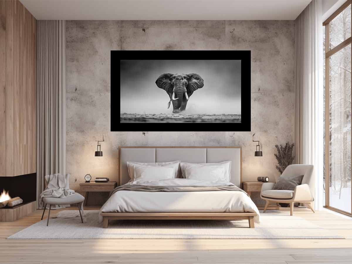 Elepahant Canvas Painting  Print-1