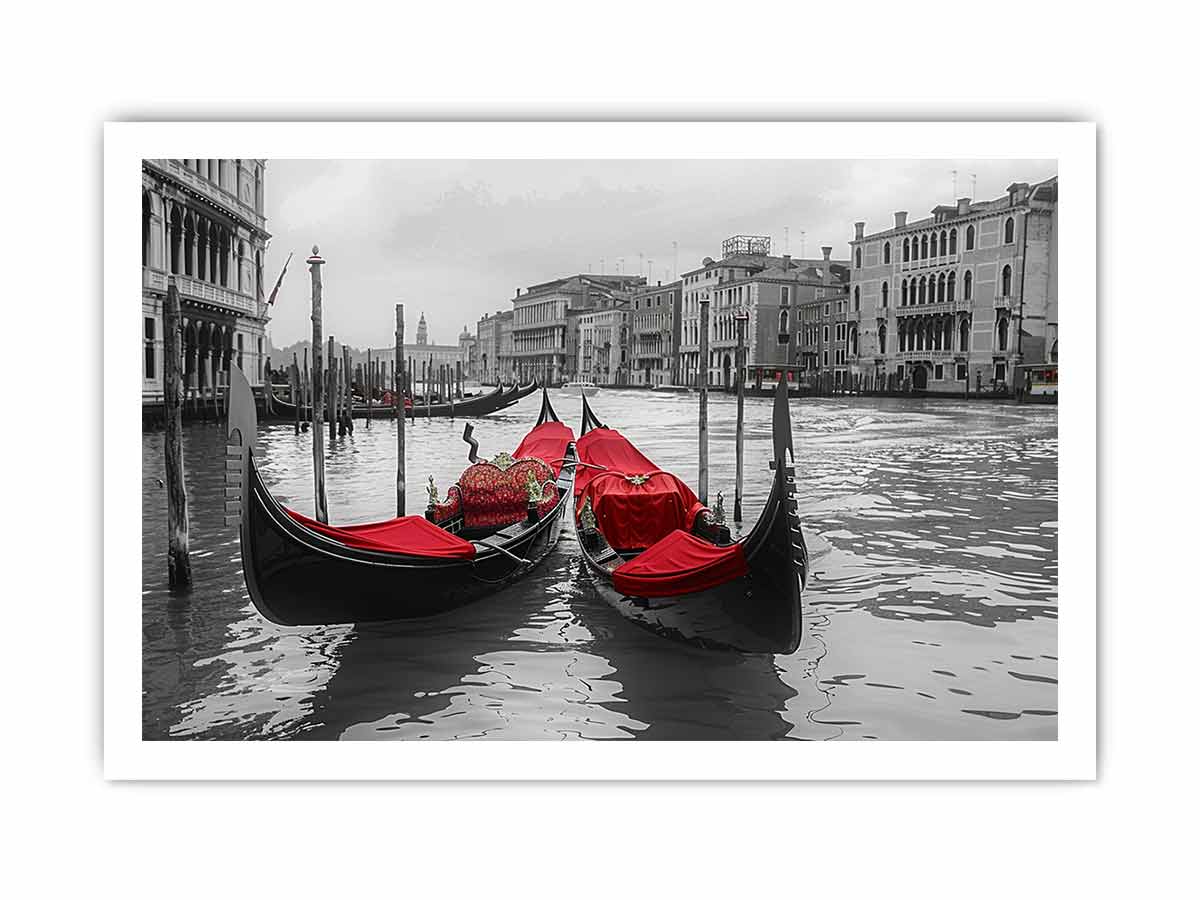 venice Gondolas  Canvas Art Print-8
