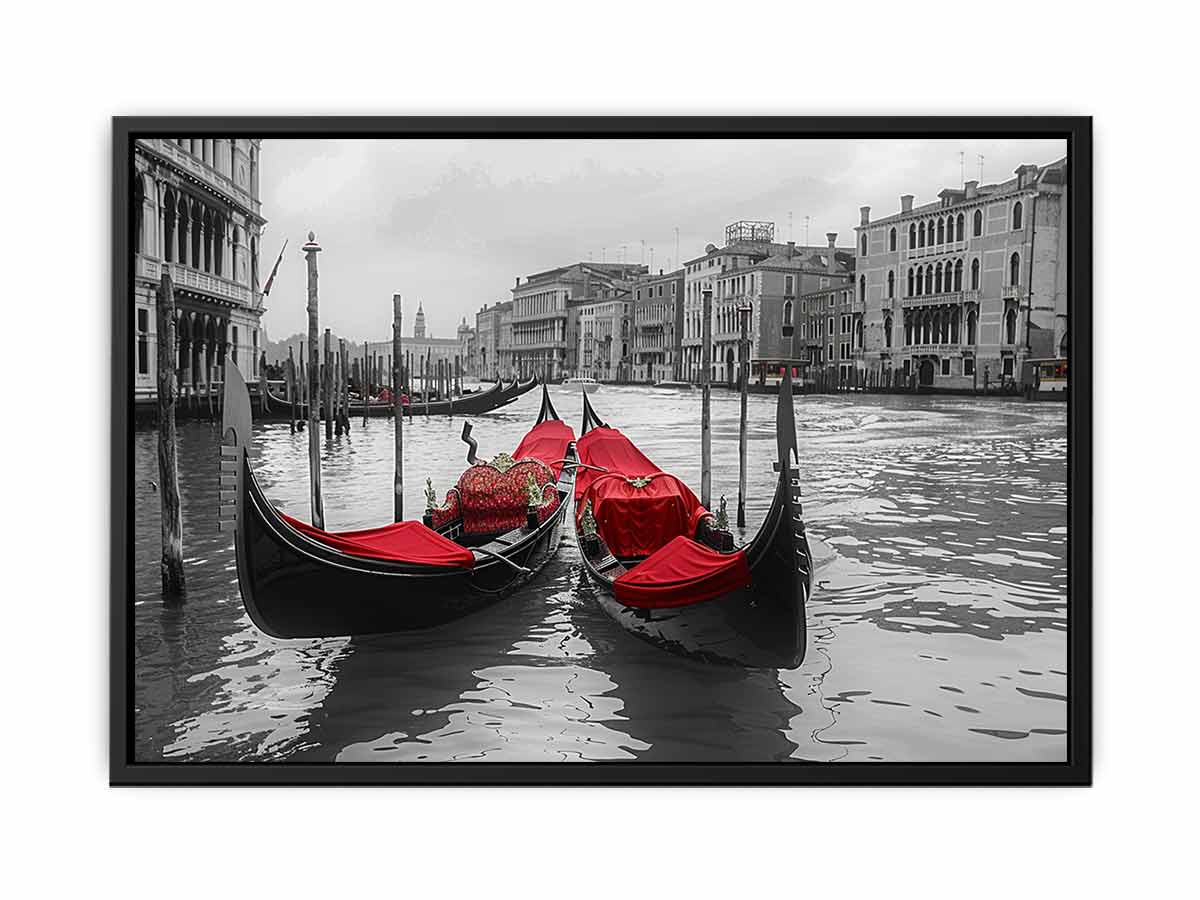 venice Gondolas  Canvas Art Print-4